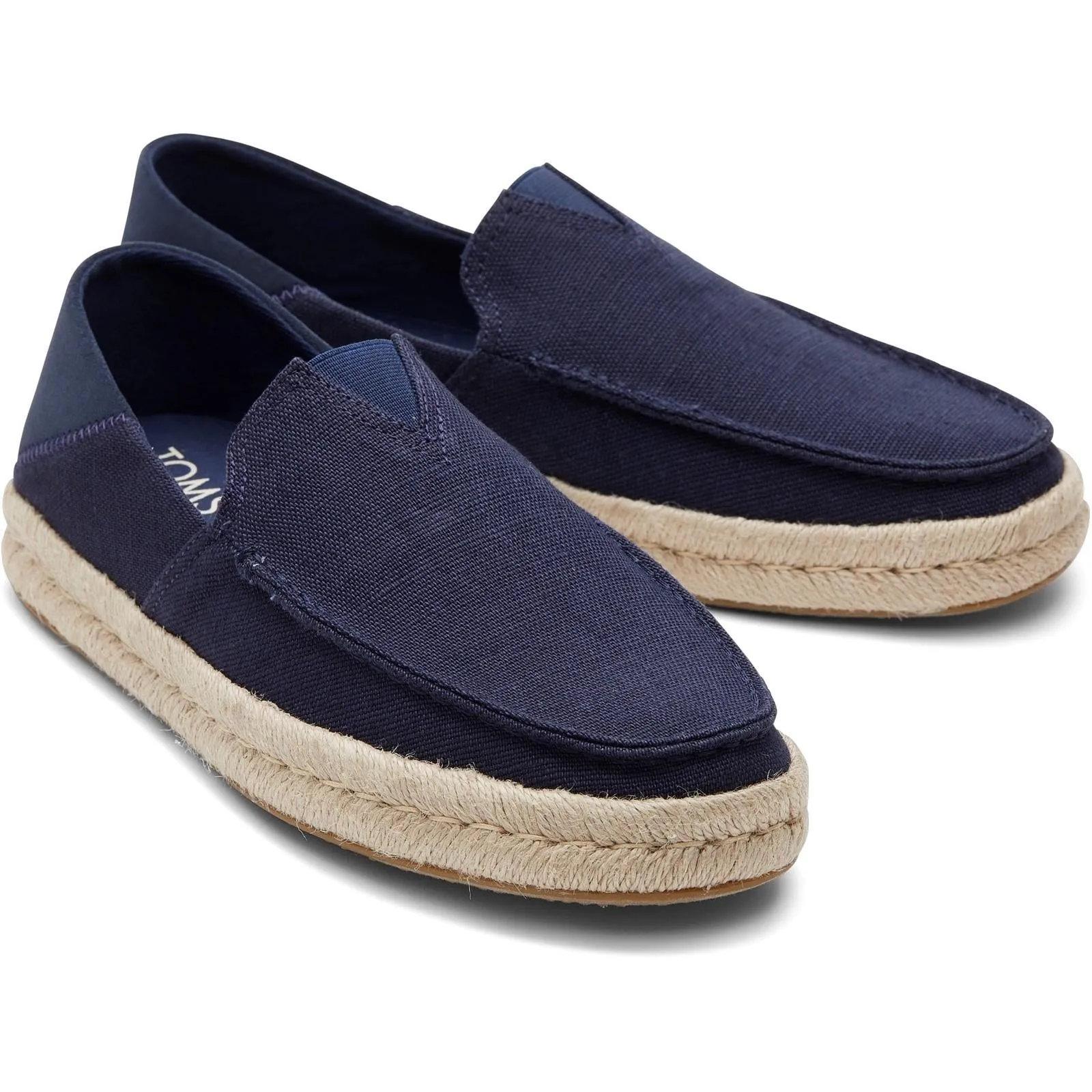 Cushioned Footbed TOMS Mens Alonso Loafer Rope Navy
