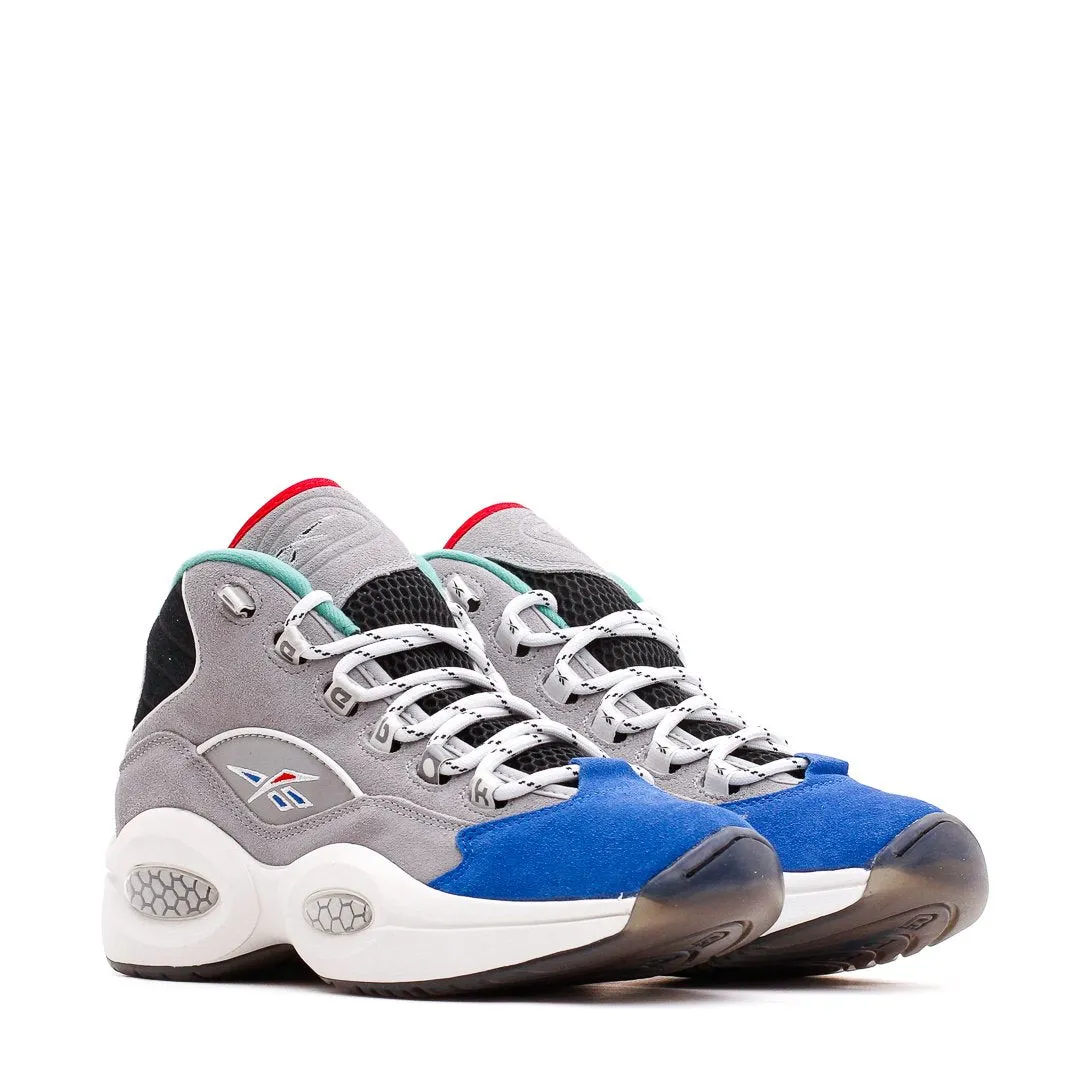 Premium Cushion Winning Edge Reebok Classics Basketball Men Question Mid Allen Iverson Draft Night Grey Blue GZ7283