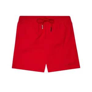 Flexible Fabric Blend Rich Tone Valabasas "Urban" Nylon Shorts (Red)
