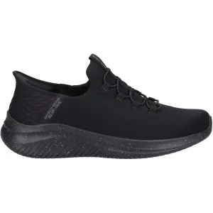 Skechers Mens Ultra Flex 3.0 - Right Away Wide Trainer Black Clear Glow