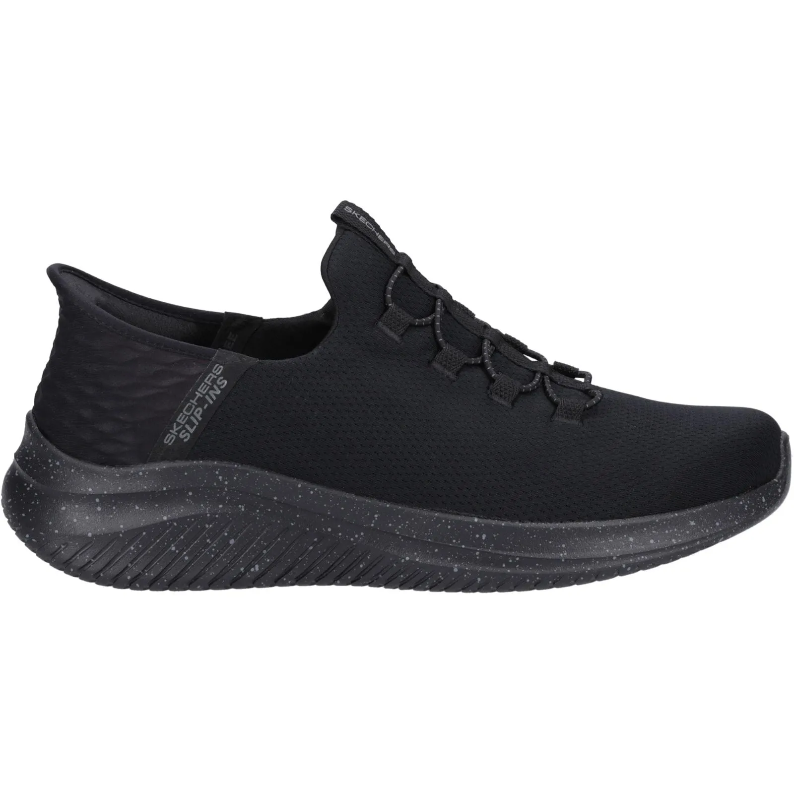 Skechers Mens Ultra Flex 3.0 - Right Away Wide Trainer Black Clear Glow