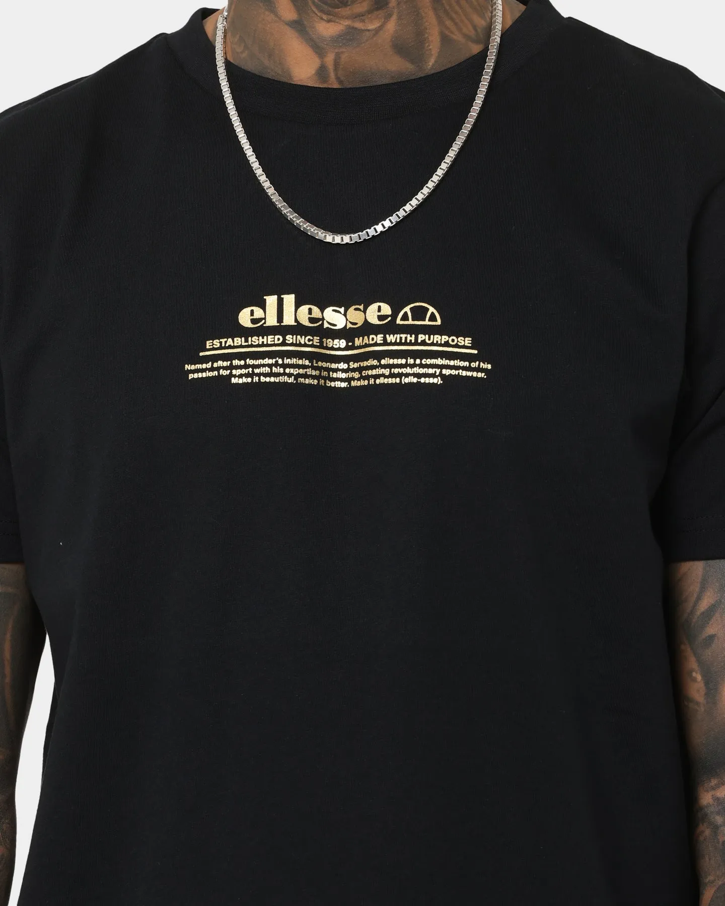 Holiday Wear Ellesse Russano T-Shirt Black/Gold