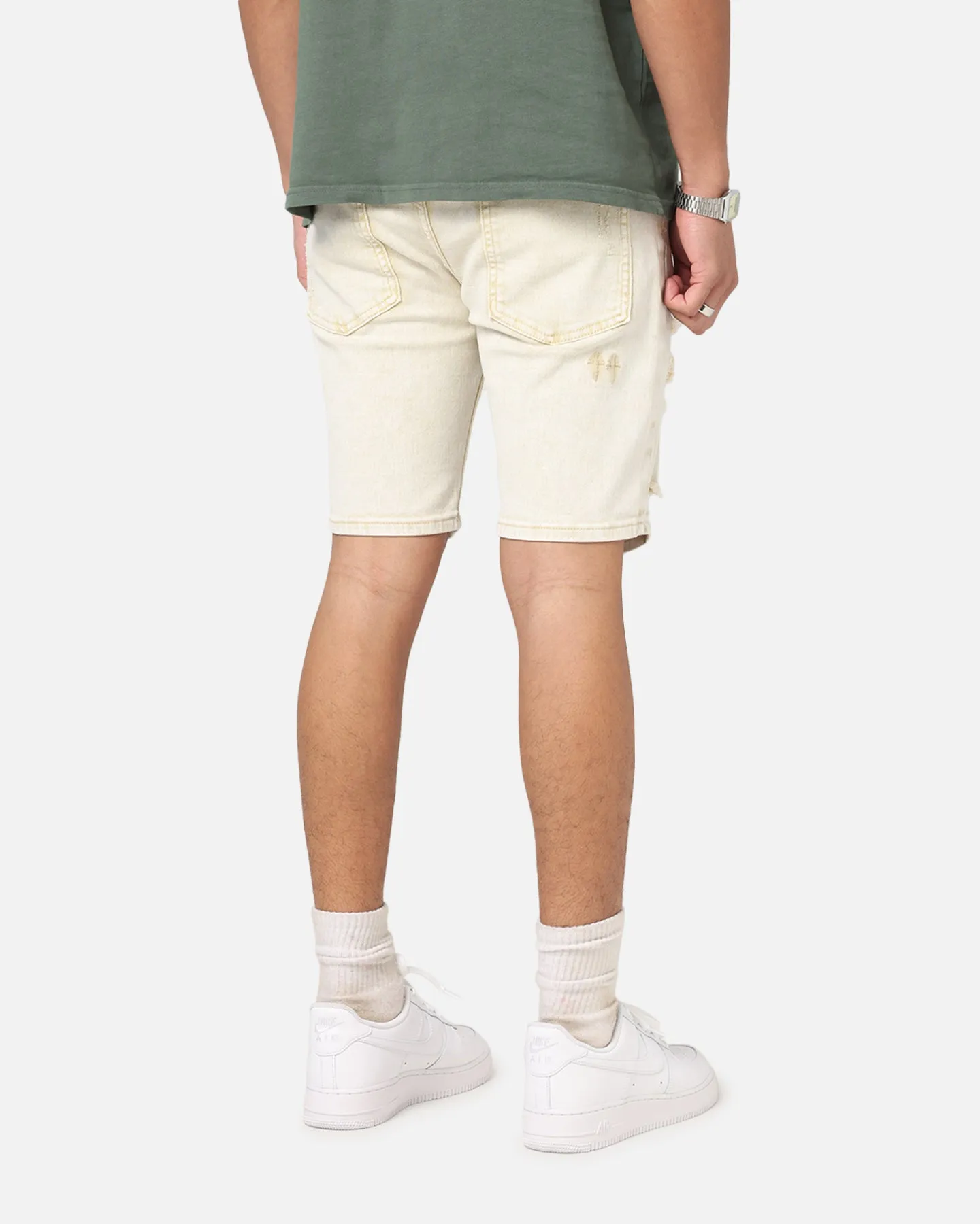 Saint Morta Dynasty V2 Denim Shorts Dirty Blonde Stay Flexible