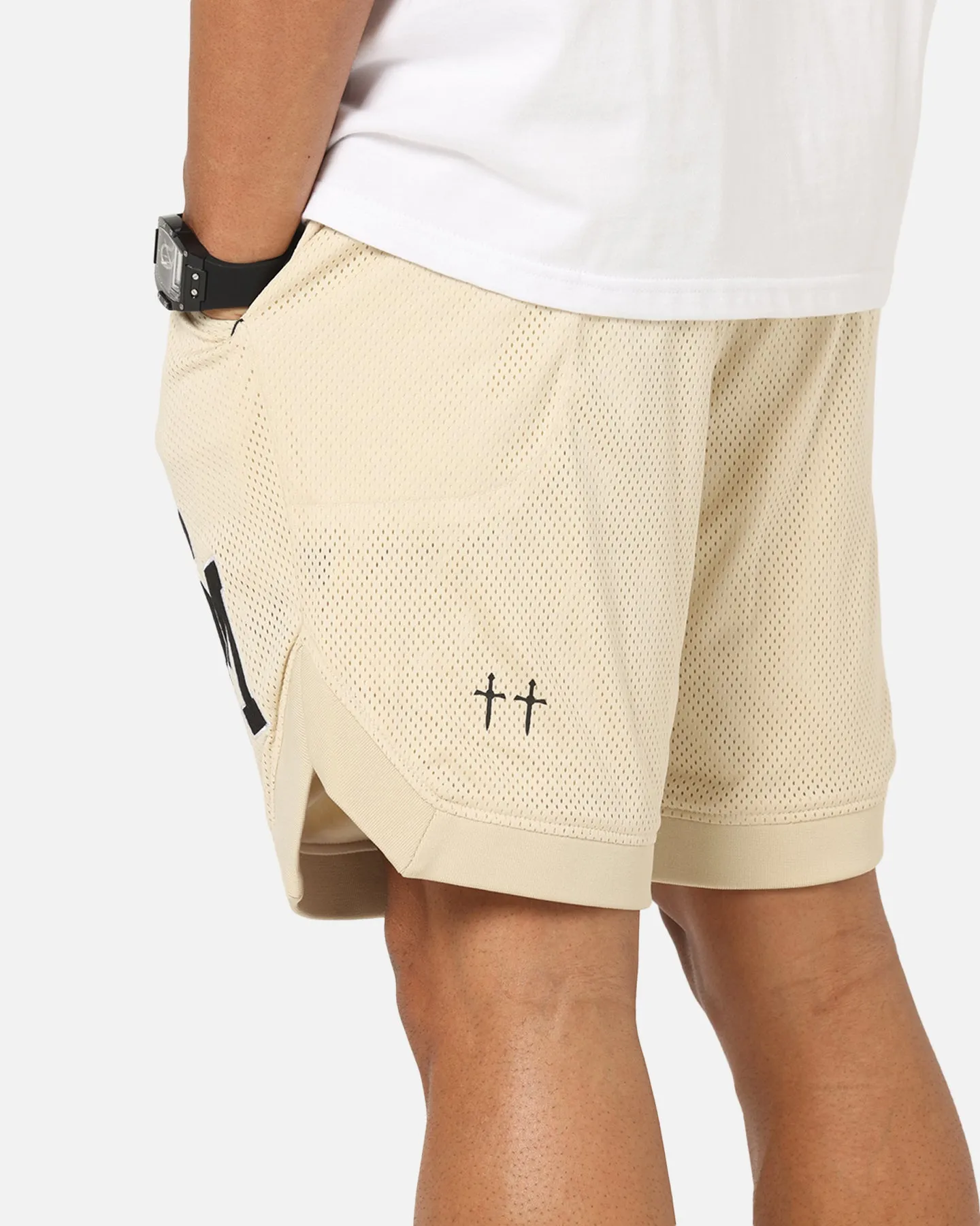 Quick Layer Fit Active Shorts Saint Morta La Rambla Basketball Shorts Dirty Blonde