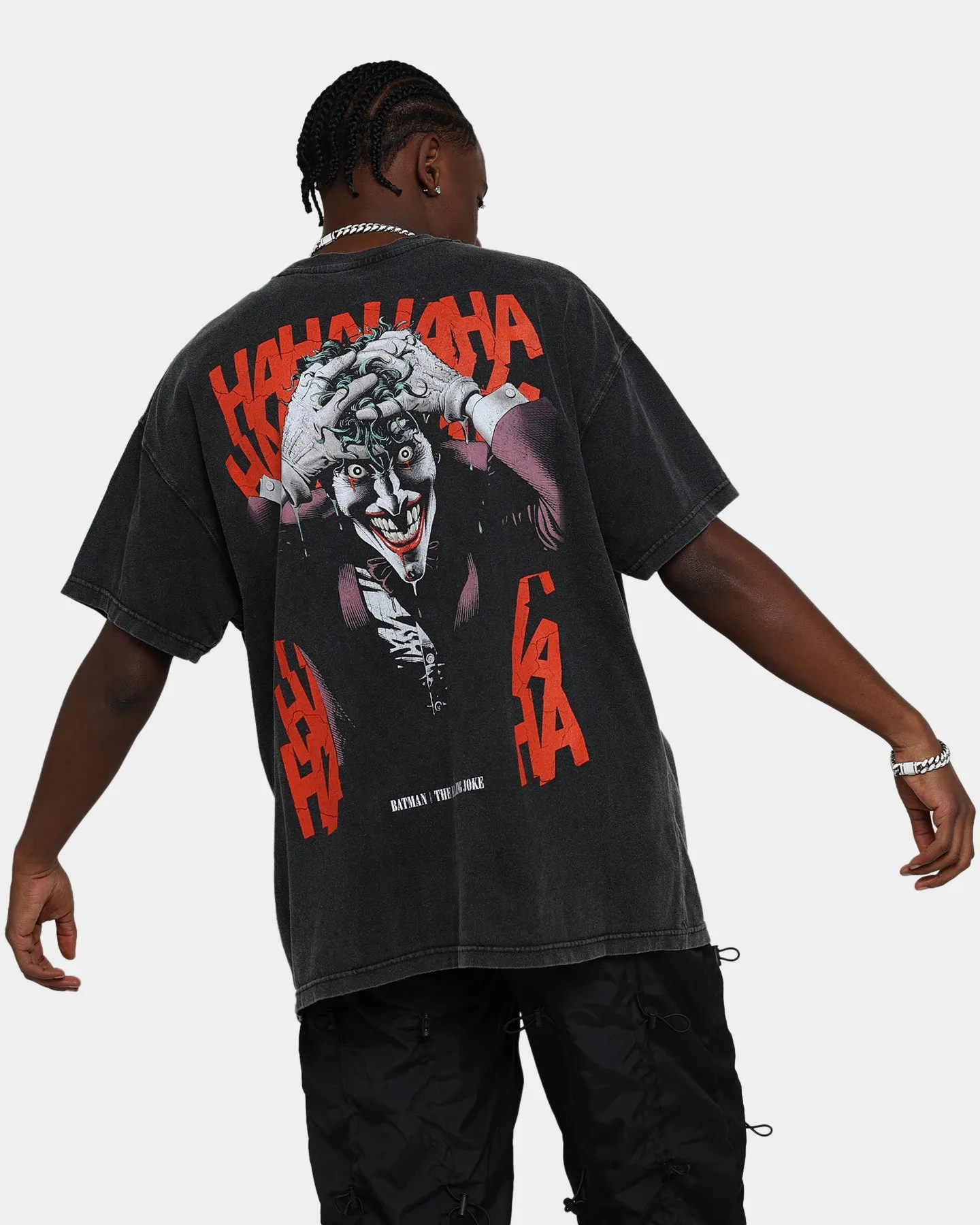 Comfy Comfort Goat Crew X DC Batman The Killing Joke  Vintage T-Shirt Black Wash