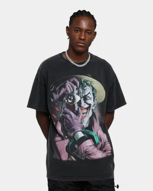 family gathering Long sleeved warmth Goat Crew X DC Batman The Killing Joke  Vintage T-Shirt Black Wash