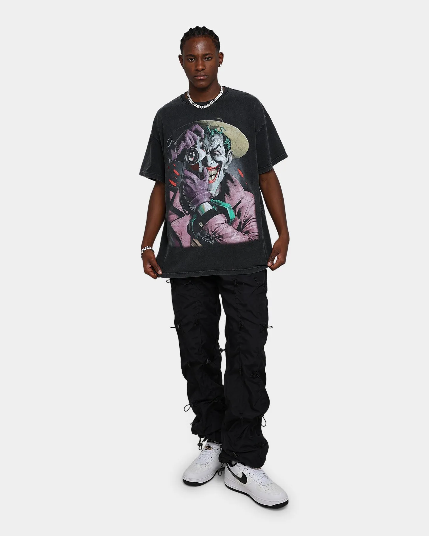 Goat Crew X DC Batman The Killing Joke  Vintage T-Shirt Black Wash Versatile Piece AntiStaticFinish