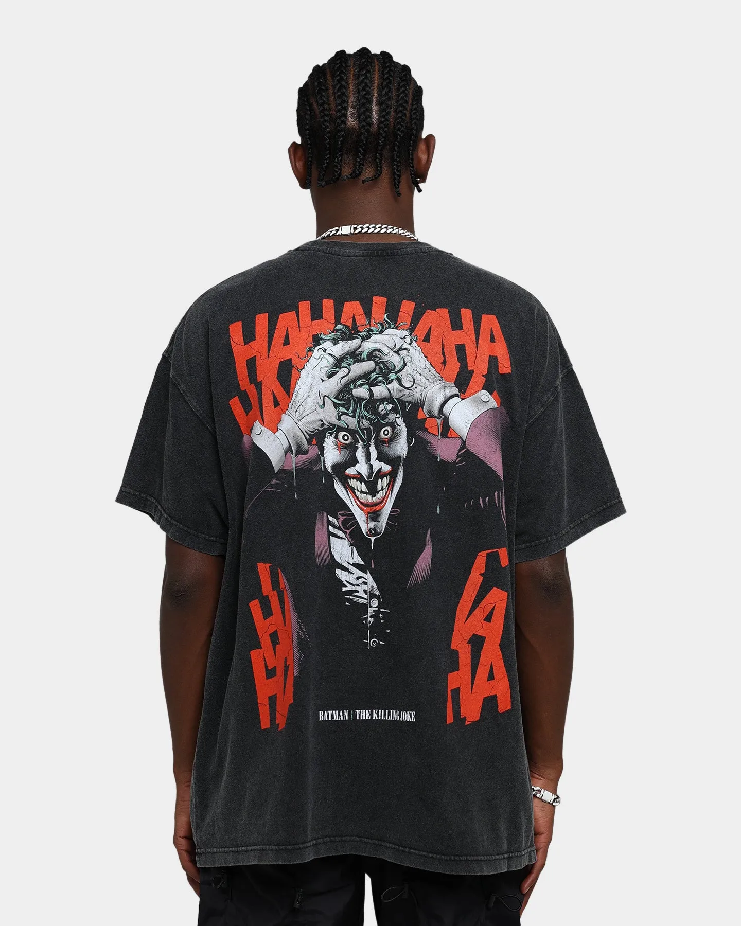Goat Crew X DC Batman The Killing Joke  Vintage T-Shirt Black Wash Fashion Layering Perfect for Layering