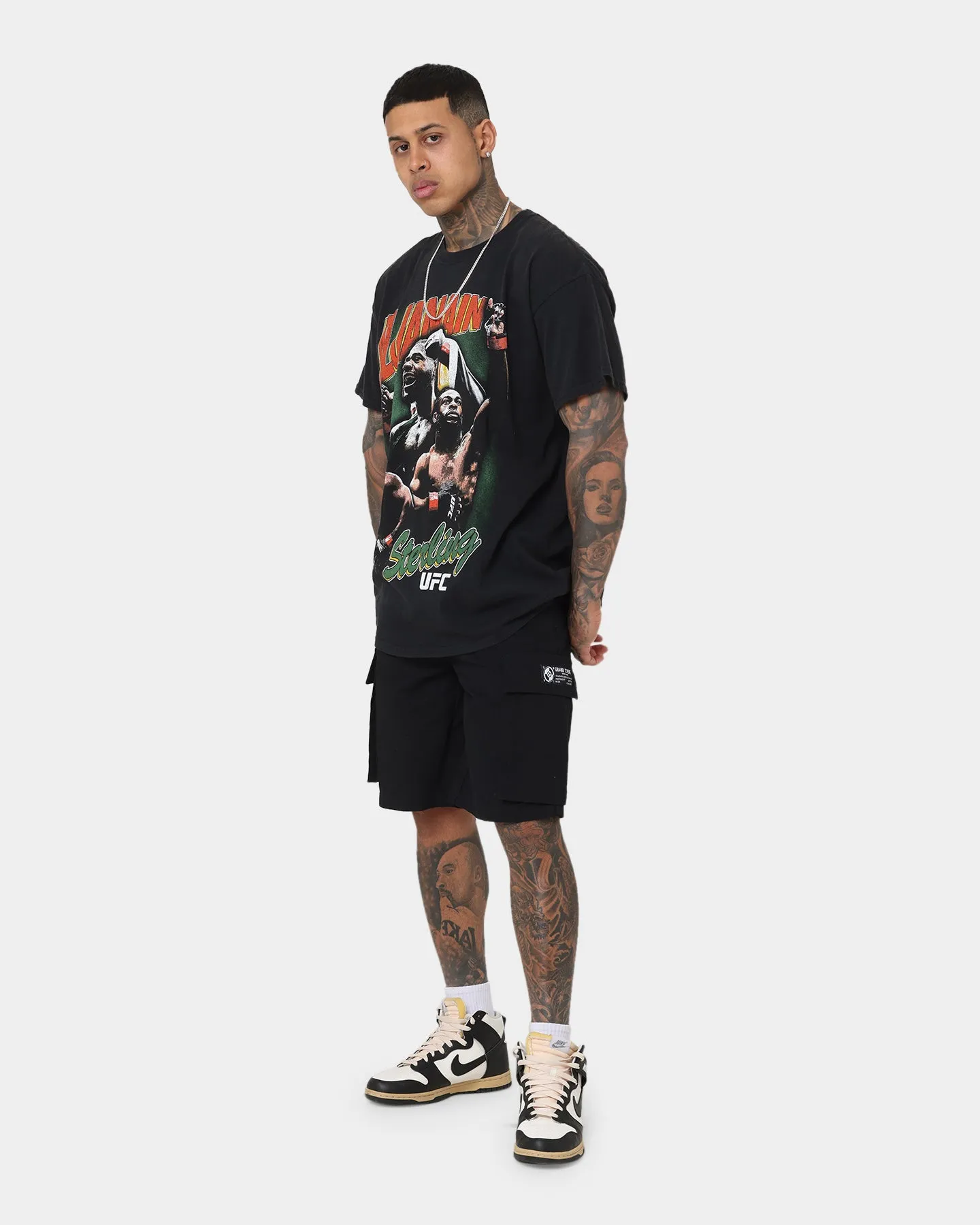 Goat Crew X UFC Aljamain Sterling Vintage T-Shirt Black Wash Fresh Comfort Style
