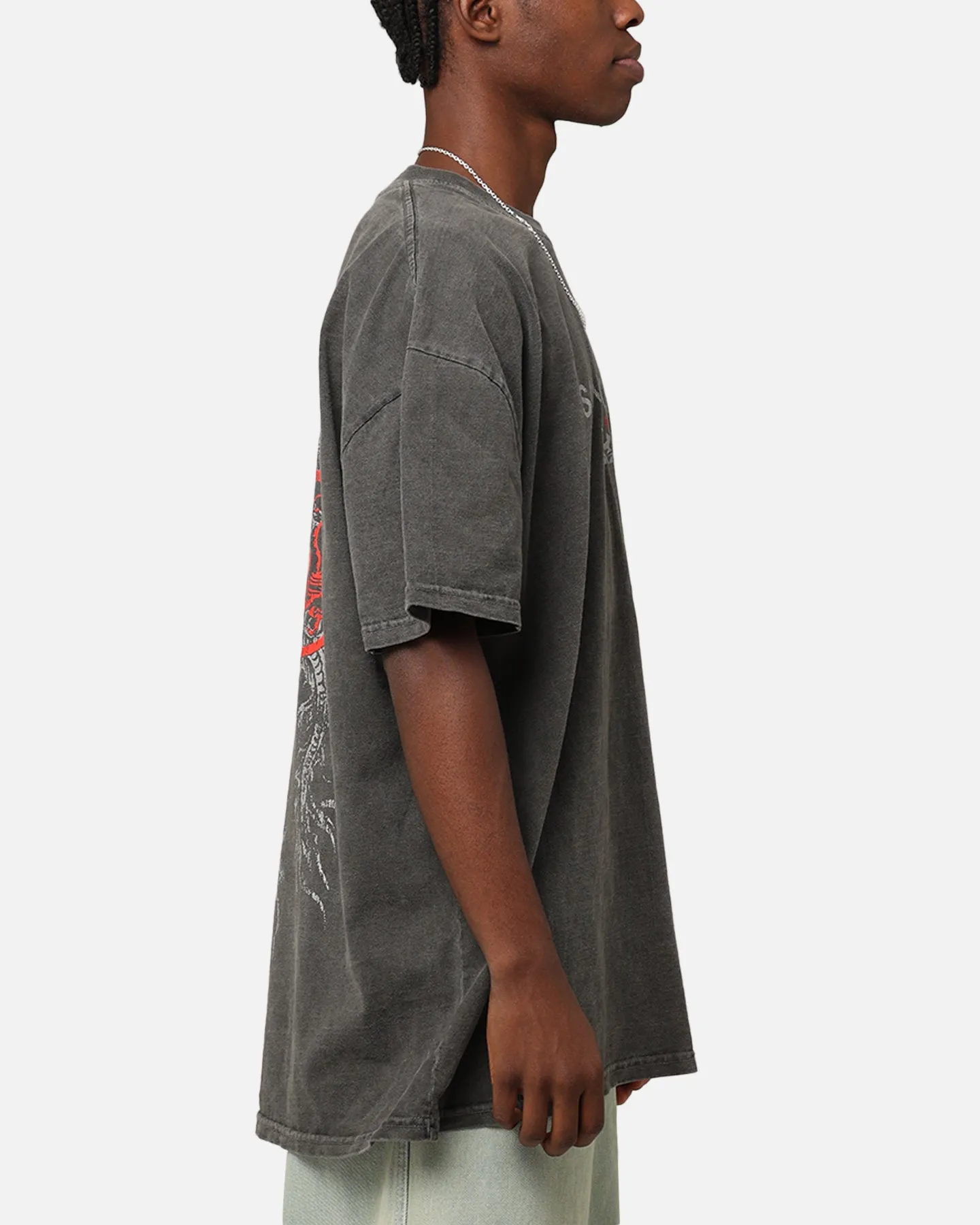 Saint Morta Dragon T-Shirt Black Wash Timeless Piece MultipurposeUse