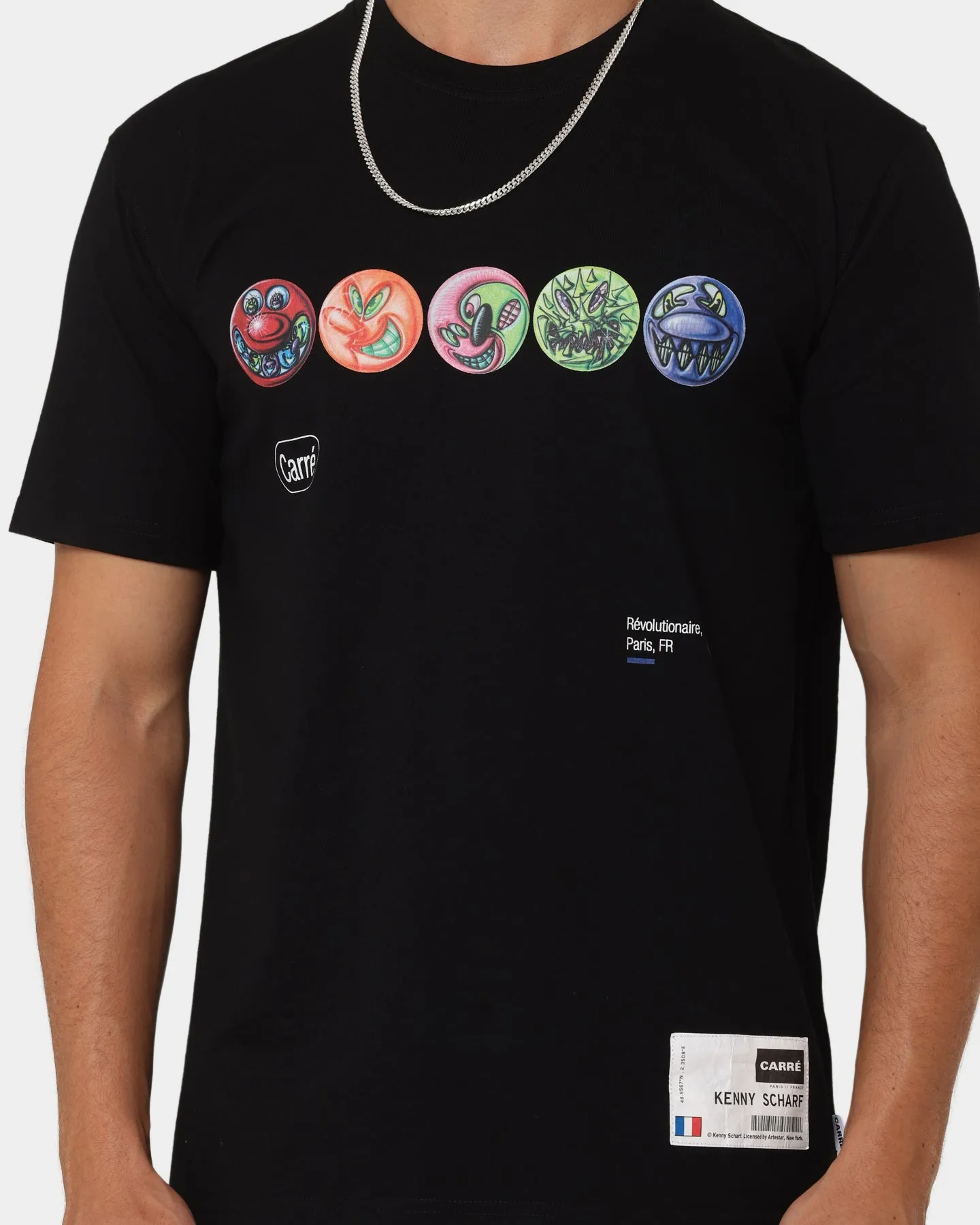 Eco Friendly Production Modern innovation Carr?? X Kenny Scharf Gary's Revolution T-Shirt Black