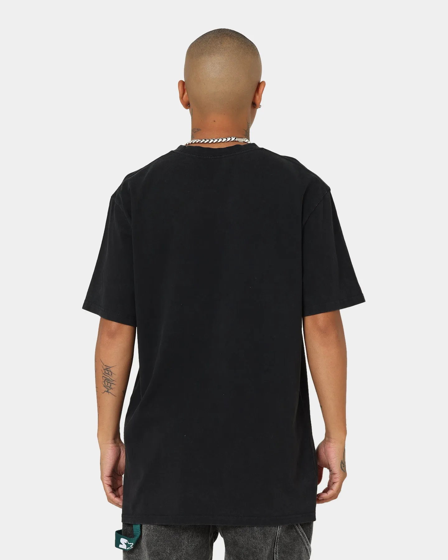 Garment Dyed Technique Light Layer NSYNC Celebrity Photo T-Shirt Washed Black