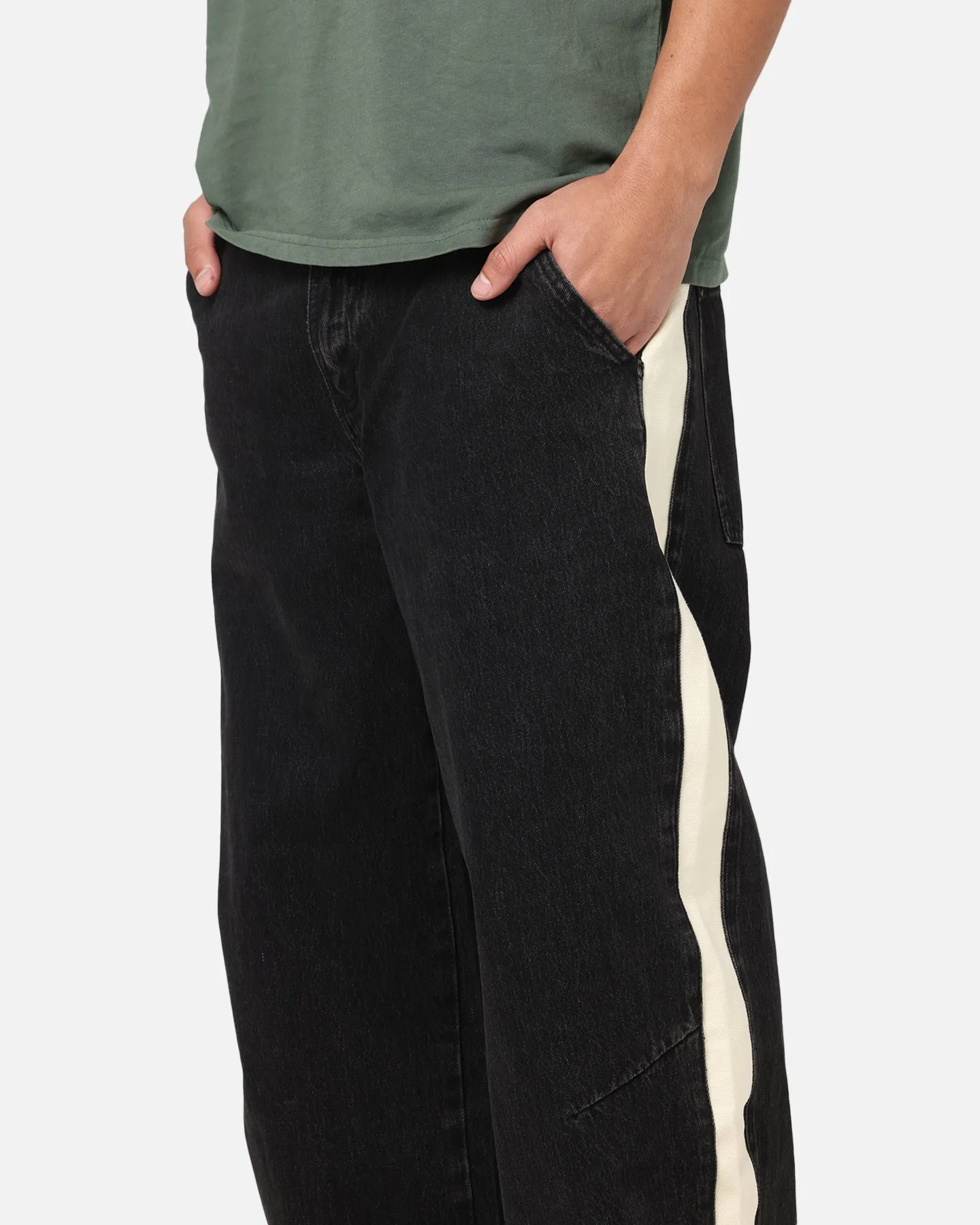 Saint Morta Amplus Sidewinder Jeans Black/Off White Movement Ready Fit