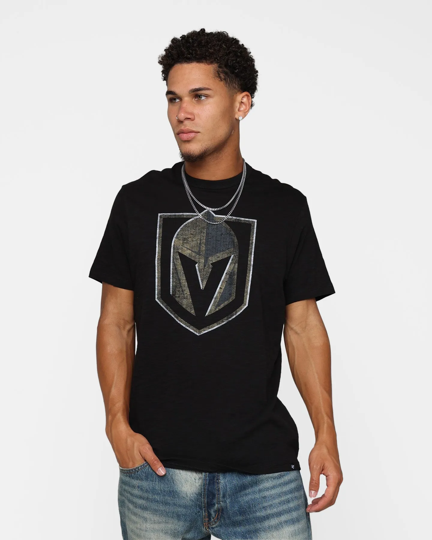 Versatile and Stylish Sporty essentials 47 Brand Vegas Golden Knights Jet Black T-Shirt Black