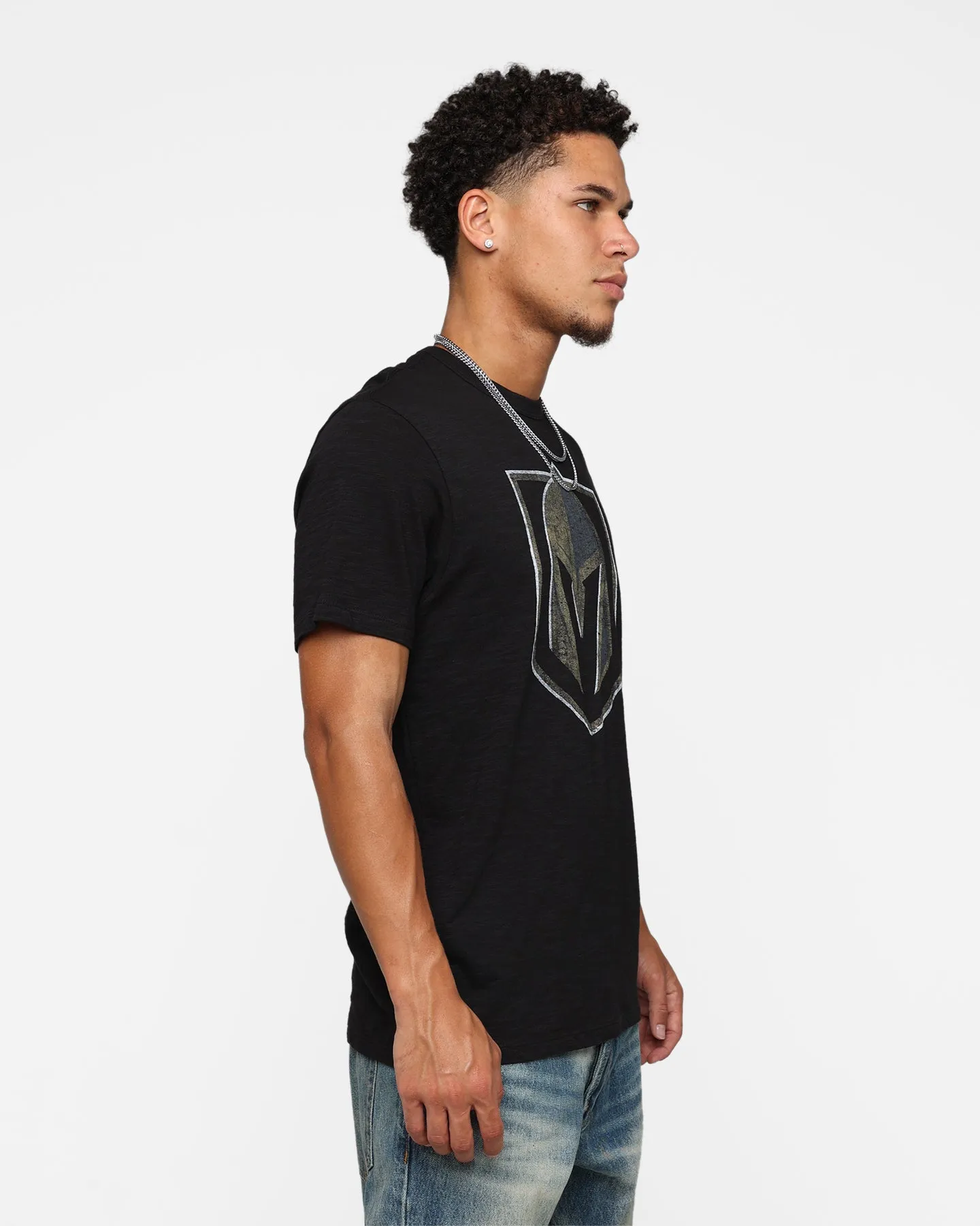 Pocket Reinforcement Weekend Wear 47 Brand Vegas Golden Knights Jet Black T-Shirt Black