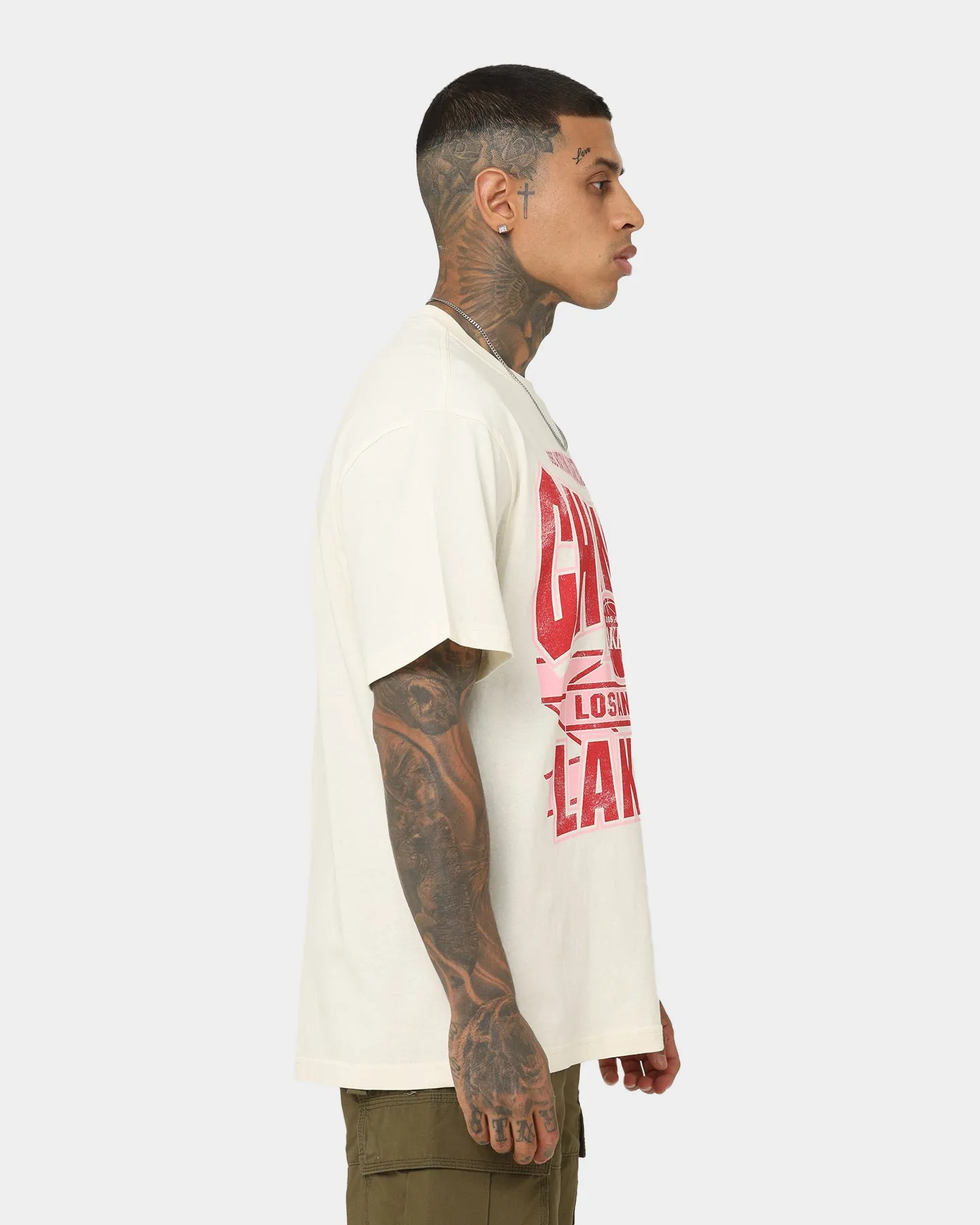 Lightweight Shirt VintageWash Mitchell & Ness Los Angeles Lakers St Valentine's Day T-Shirt Unbleached