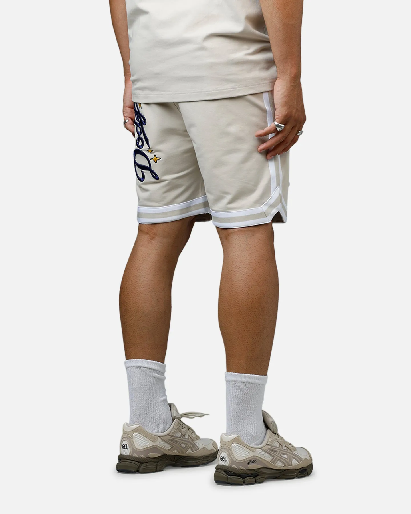 Fashion Accessory New Era Los Angeles Dodgers 'Logo Select' Summer Shorts Stone