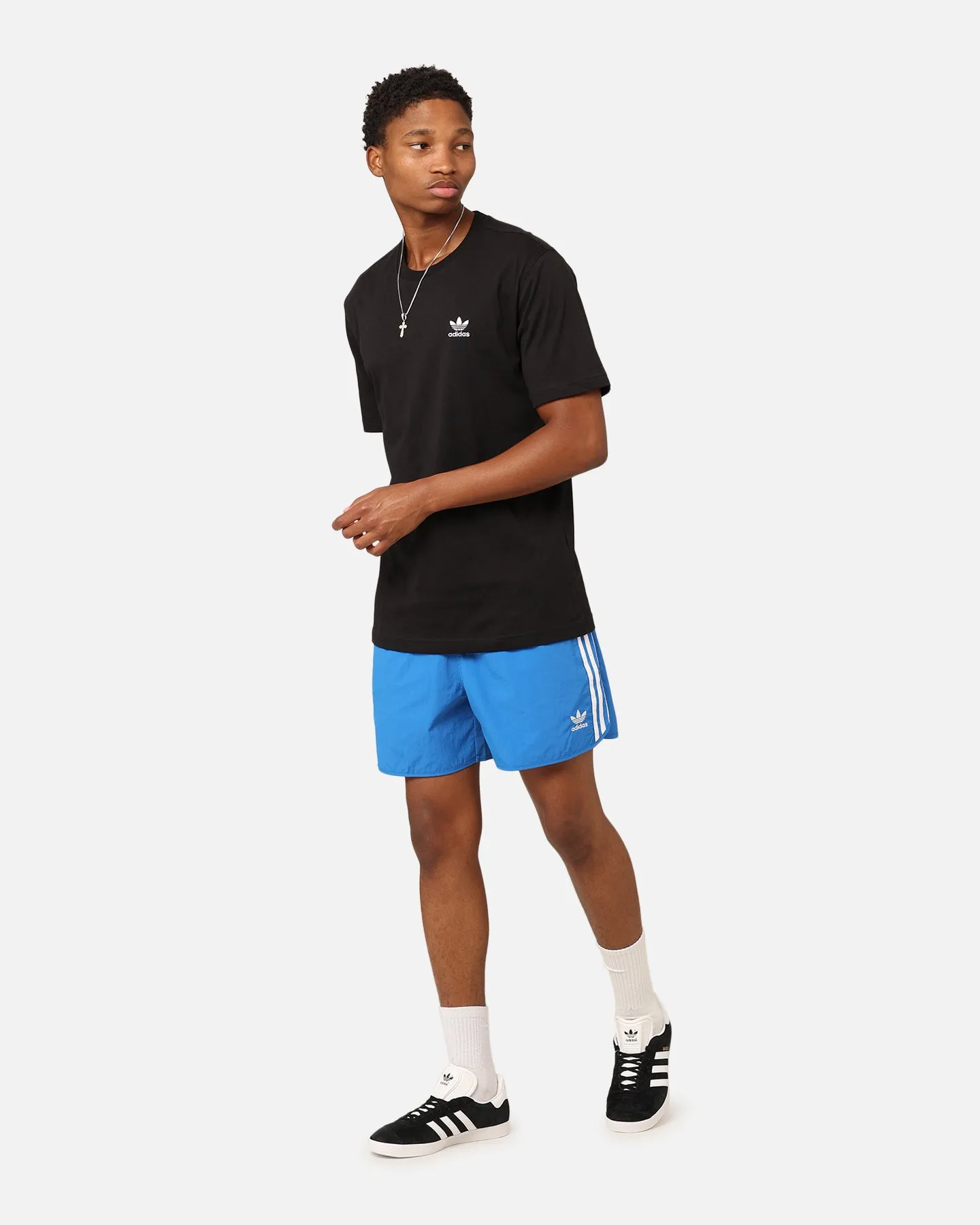 Adidas Trefoil Essentials T-Shirt Black Light Outfit Edgy
