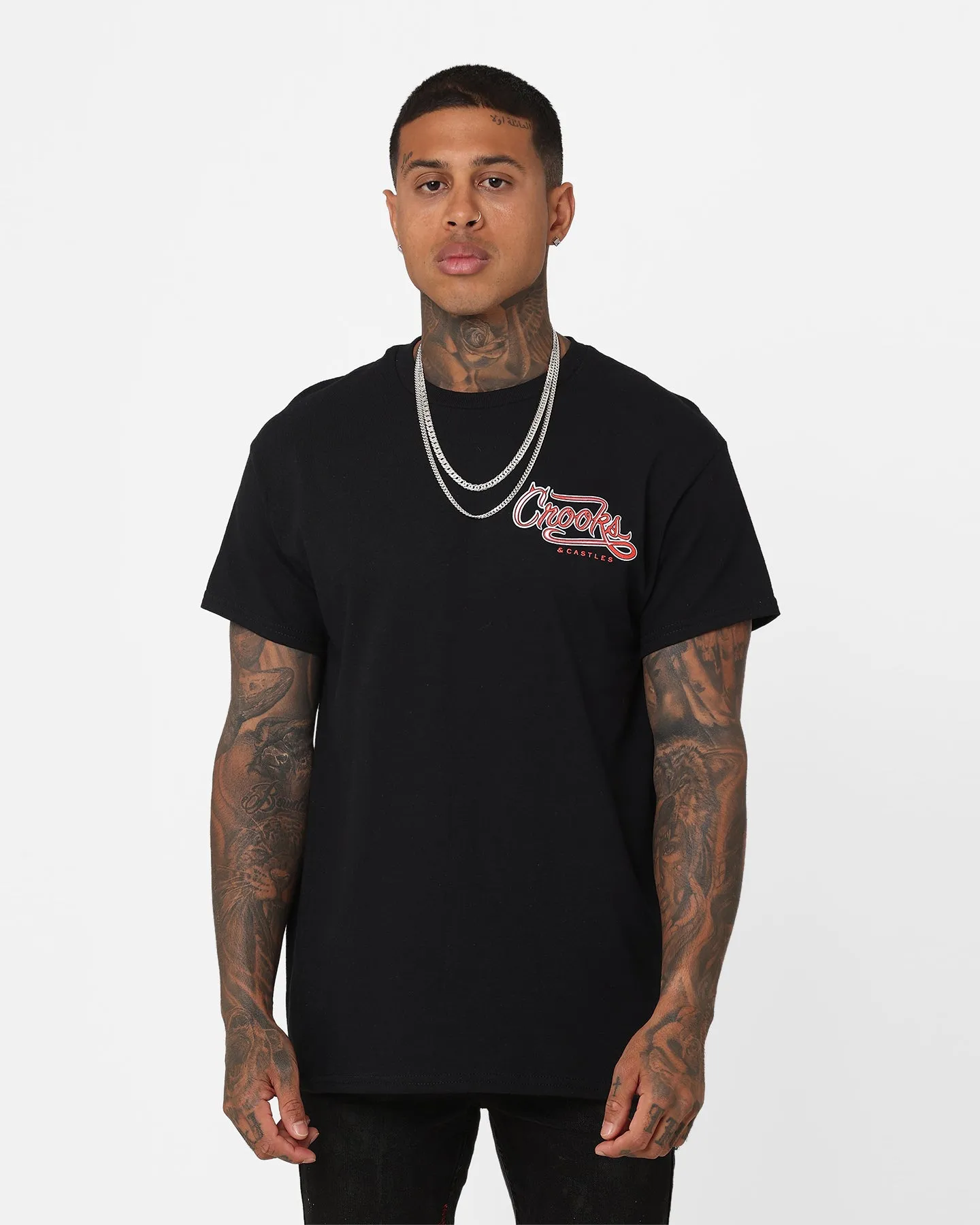 Crooks & Castles Cunning T-Shirt Black Soft Material