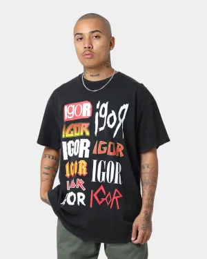 Smart Comfort Job Interview Goat Crew Igor Metal Logo T-Shirt Black Wash