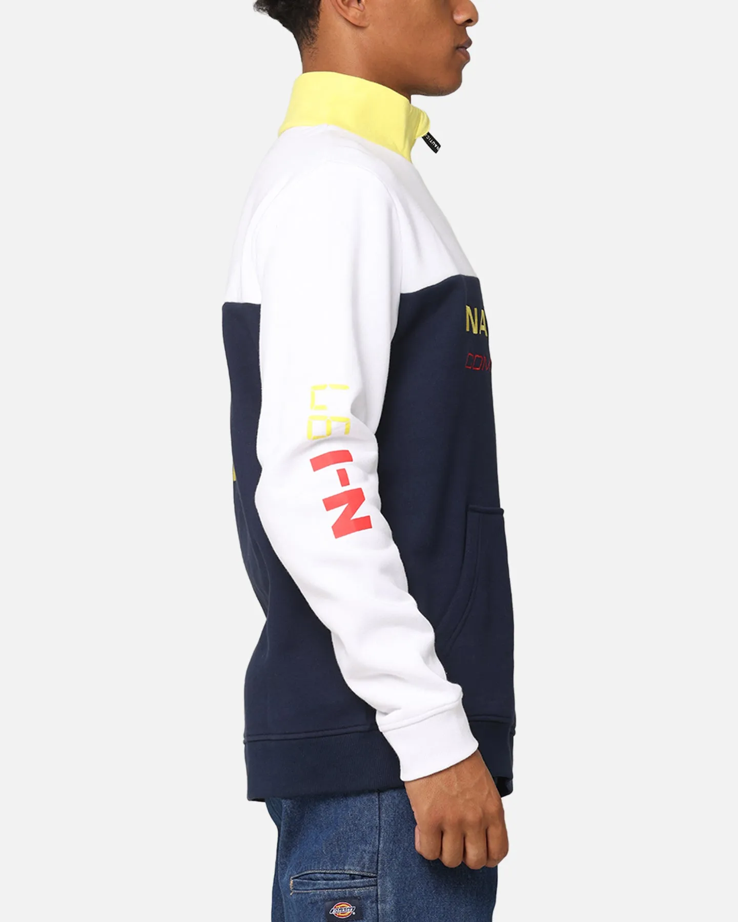 Express Describe Nautica Armada 1/4 Zip Jacket Dark Navy