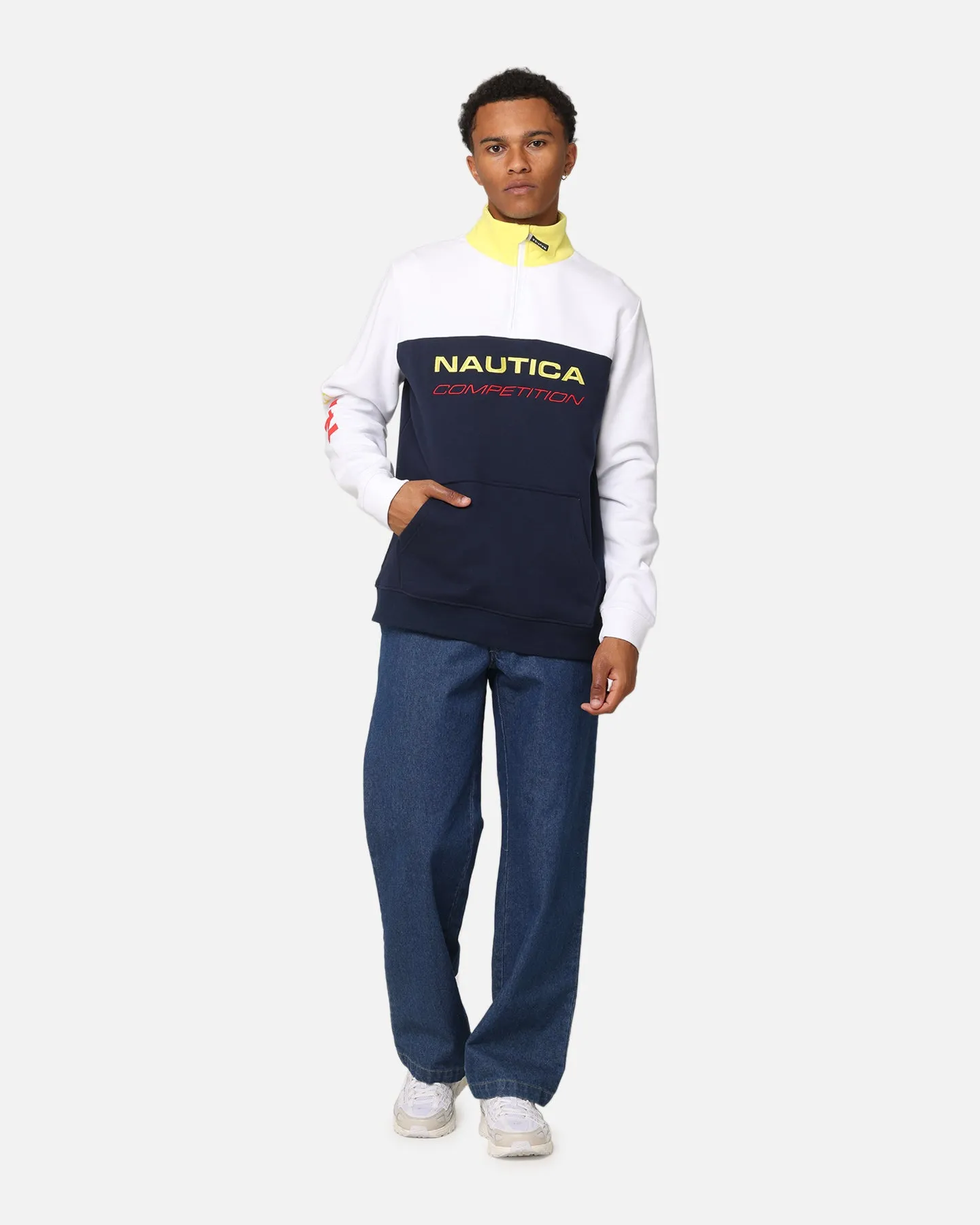 Nautica Armada 1/4 Zip Jacket Dark Navy Full length