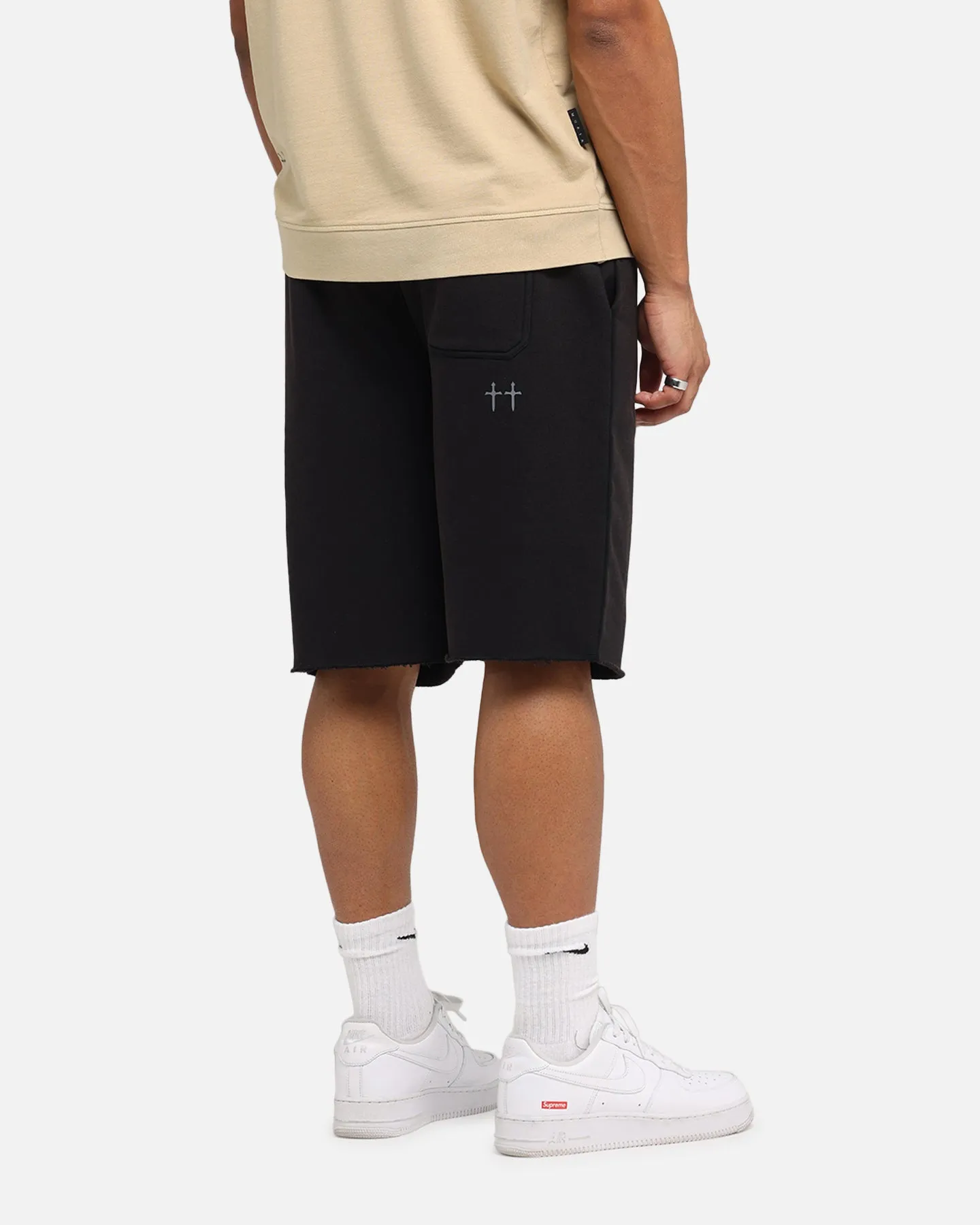 Seam Free Construction Saint Morta Vill Park Sweat Shorts Vintage Black