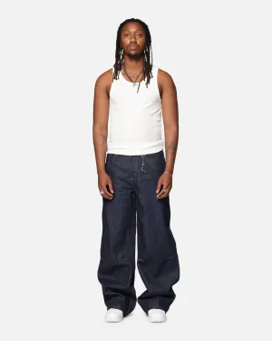 Non Slip Waistband Saint Morta Amplus Jeans Indigo/Tan