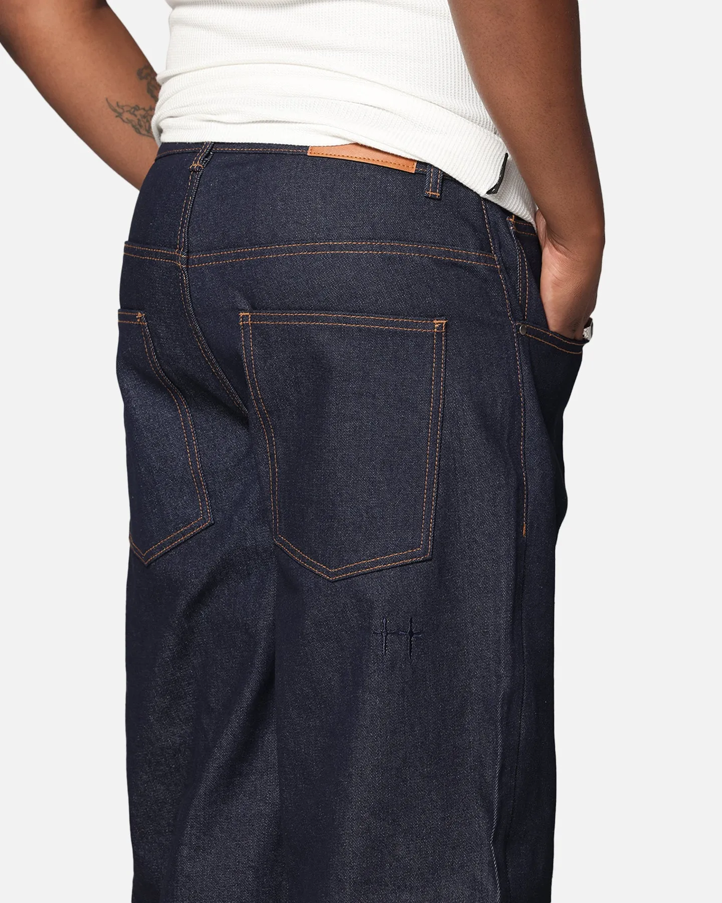 Sustainable Material Blend Saint Morta Amplus Jeans Indigo/Tan