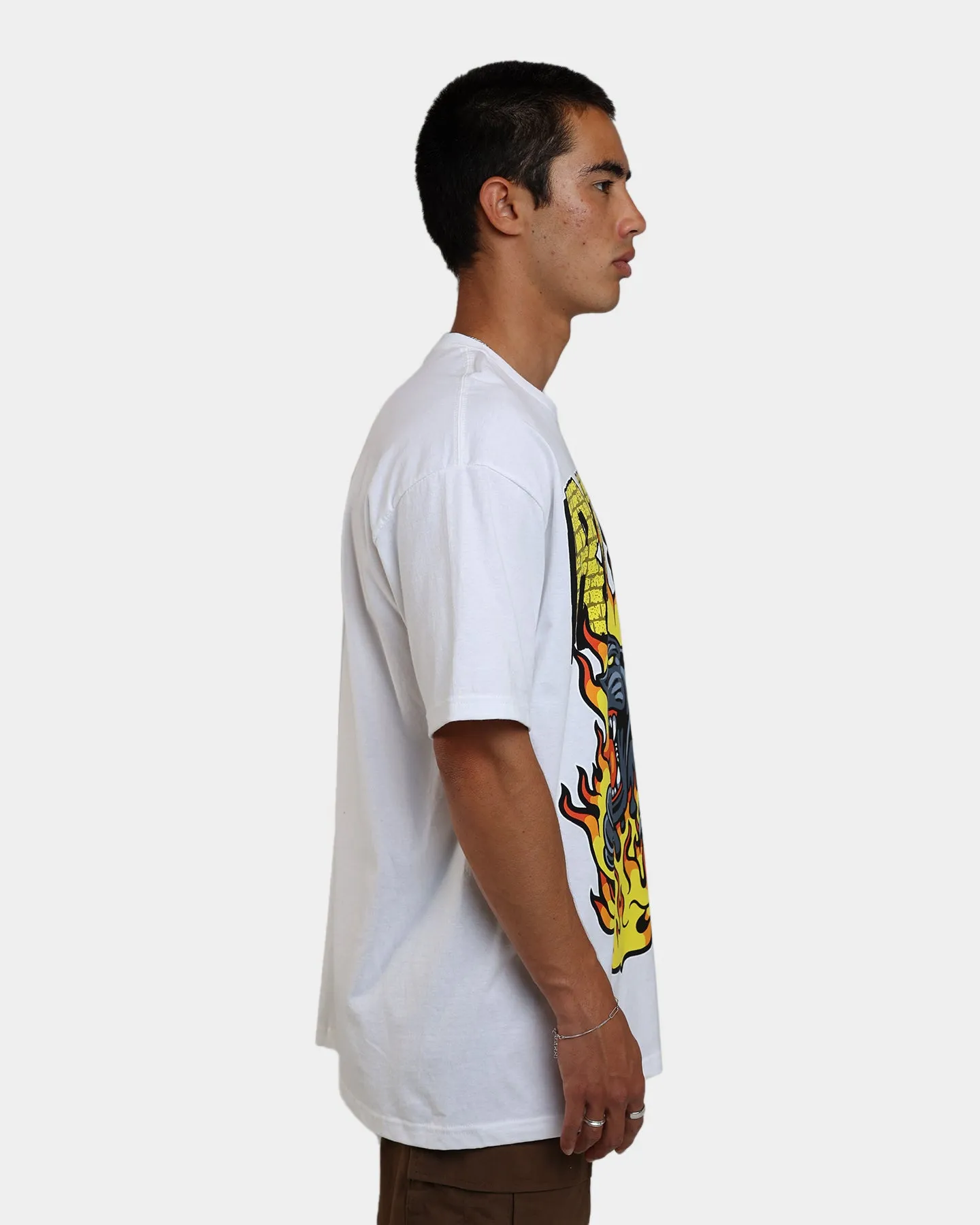 Rats Get Fat Rats Hellcat T-Shirt White Beaded details Cold Wash Optimized