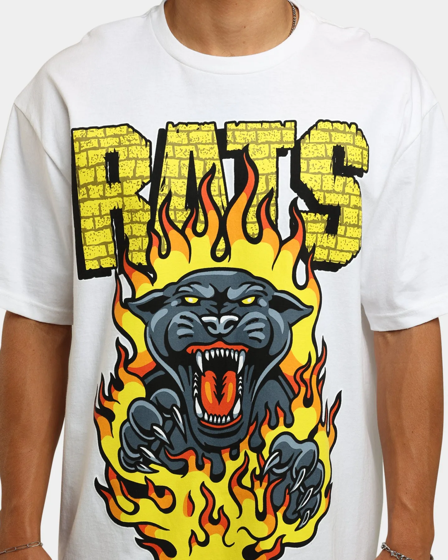 Rats Get Fat Rats Hellcat T-Shirt White Trendy Style Casual Comfort Fit