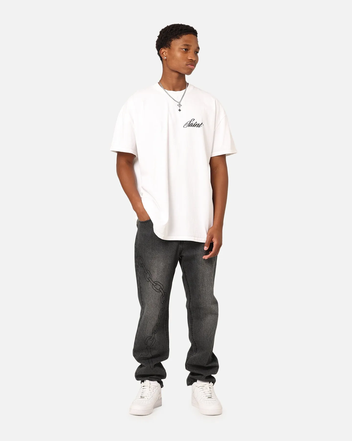 Easygoing Design Saint Morta Guardian T-Shirt White