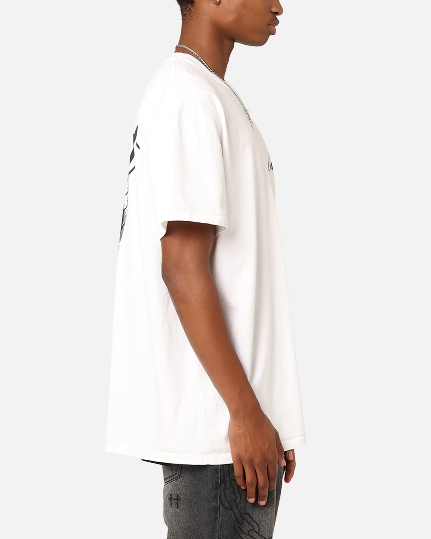 Saint Morta Guardian T-Shirt White Comfy All-Day Workout Gear