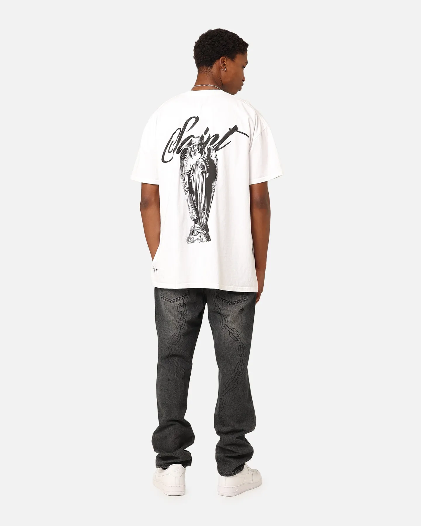 anniversary Reinforced Hems Saint Morta Guardian T-Shirt White