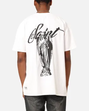 Bold colors Eco Certified Fiber Saint Morta Guardian T-Shirt White