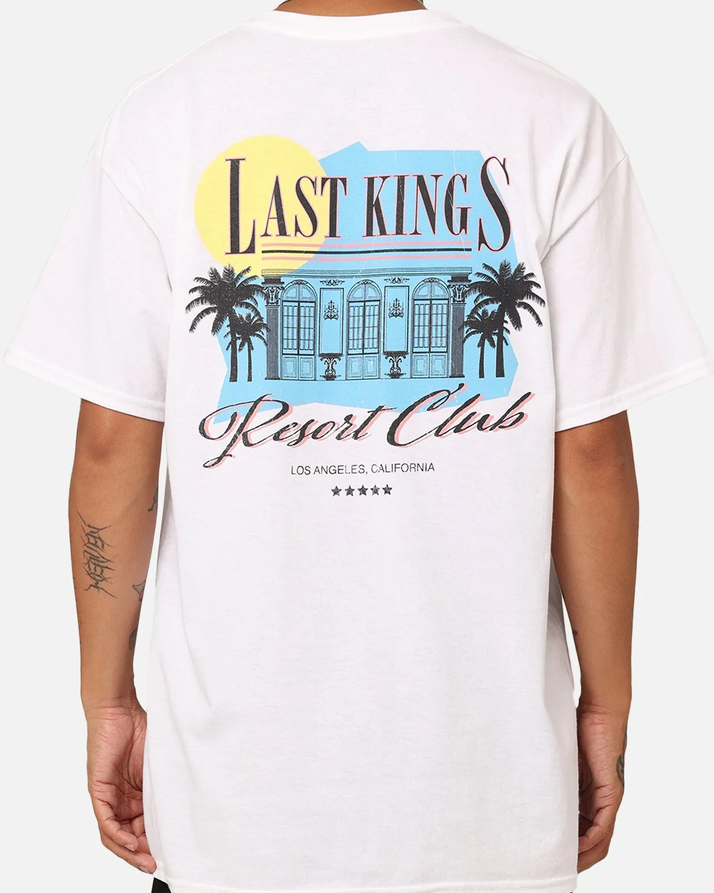 Last Kings Resort Club T-Shirt White Sustainable production Movie Night