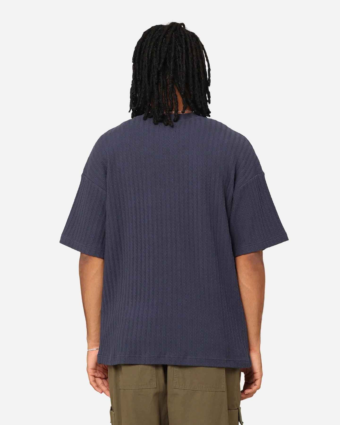 Anti Static Finish Light and Soft XXIII Karl Knit T-Shirt Navy