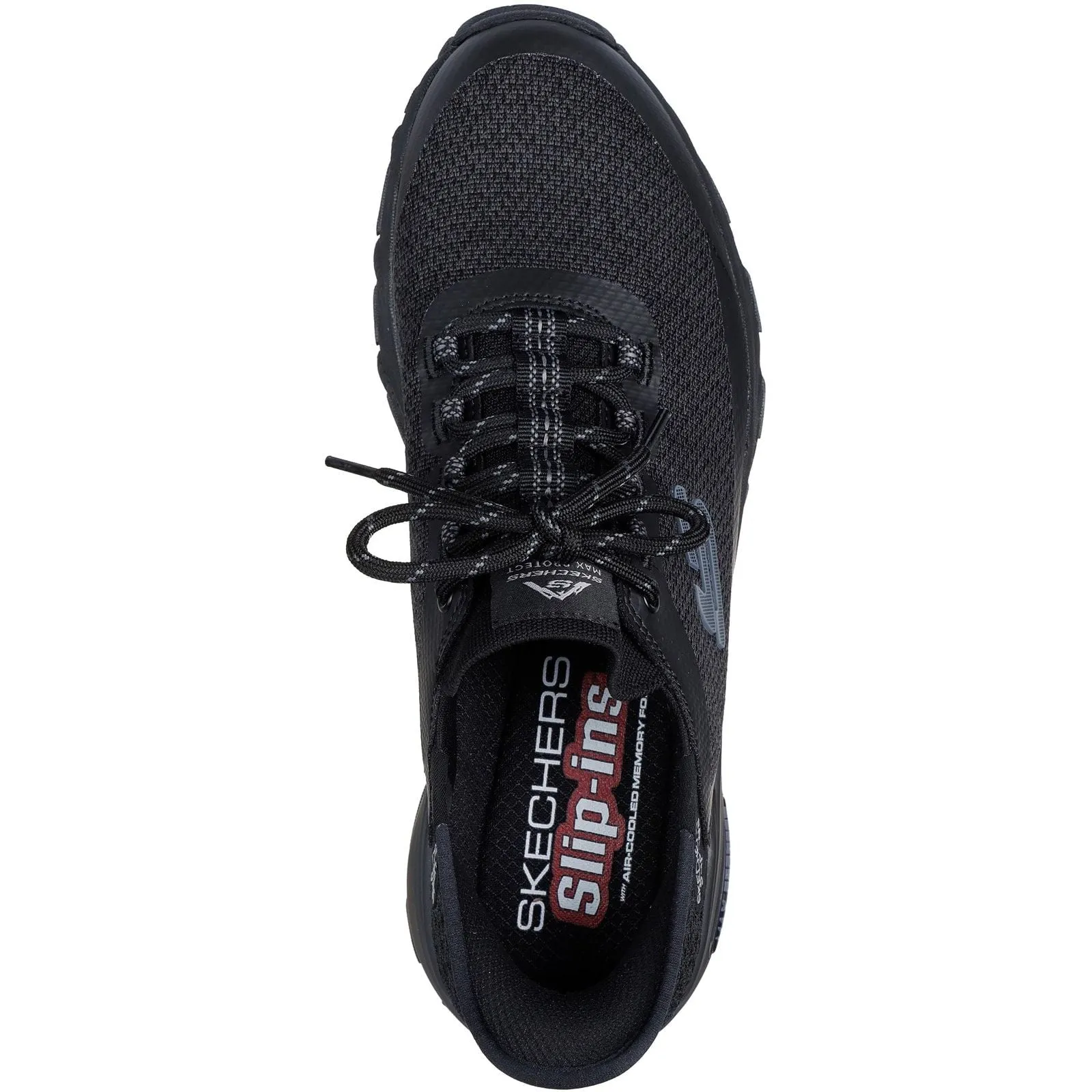 Comfortable fit Skechers Mens Max Protect Assembly Hiking Shoes Black