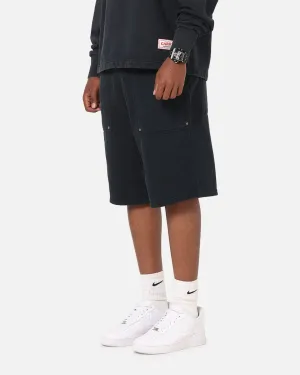 Carre Rivet Baggy Sweat Shorts Charcoal Flexible Fit Wear