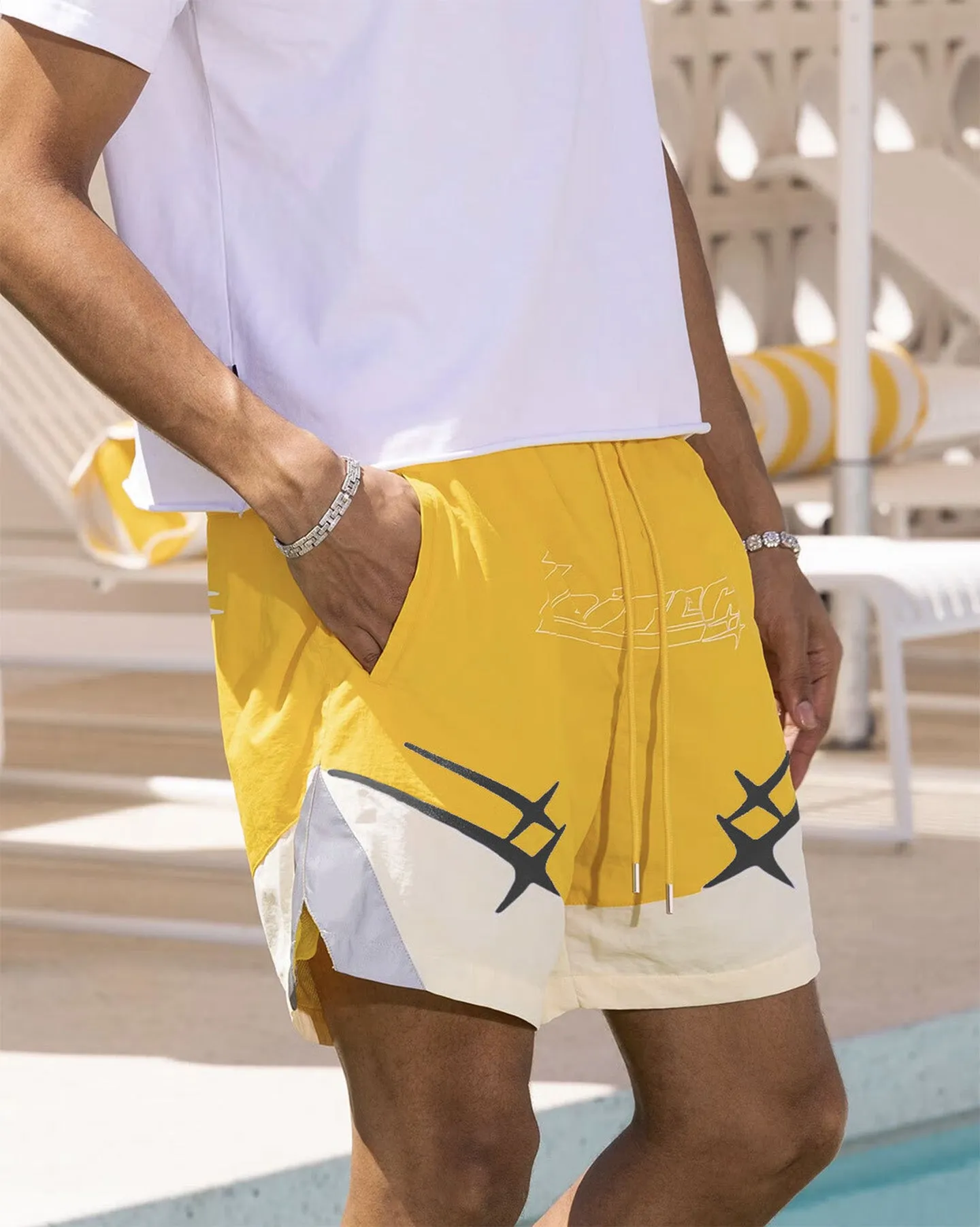 Ventilated Panels Loiter Starwalker Walk Shorts Yellow