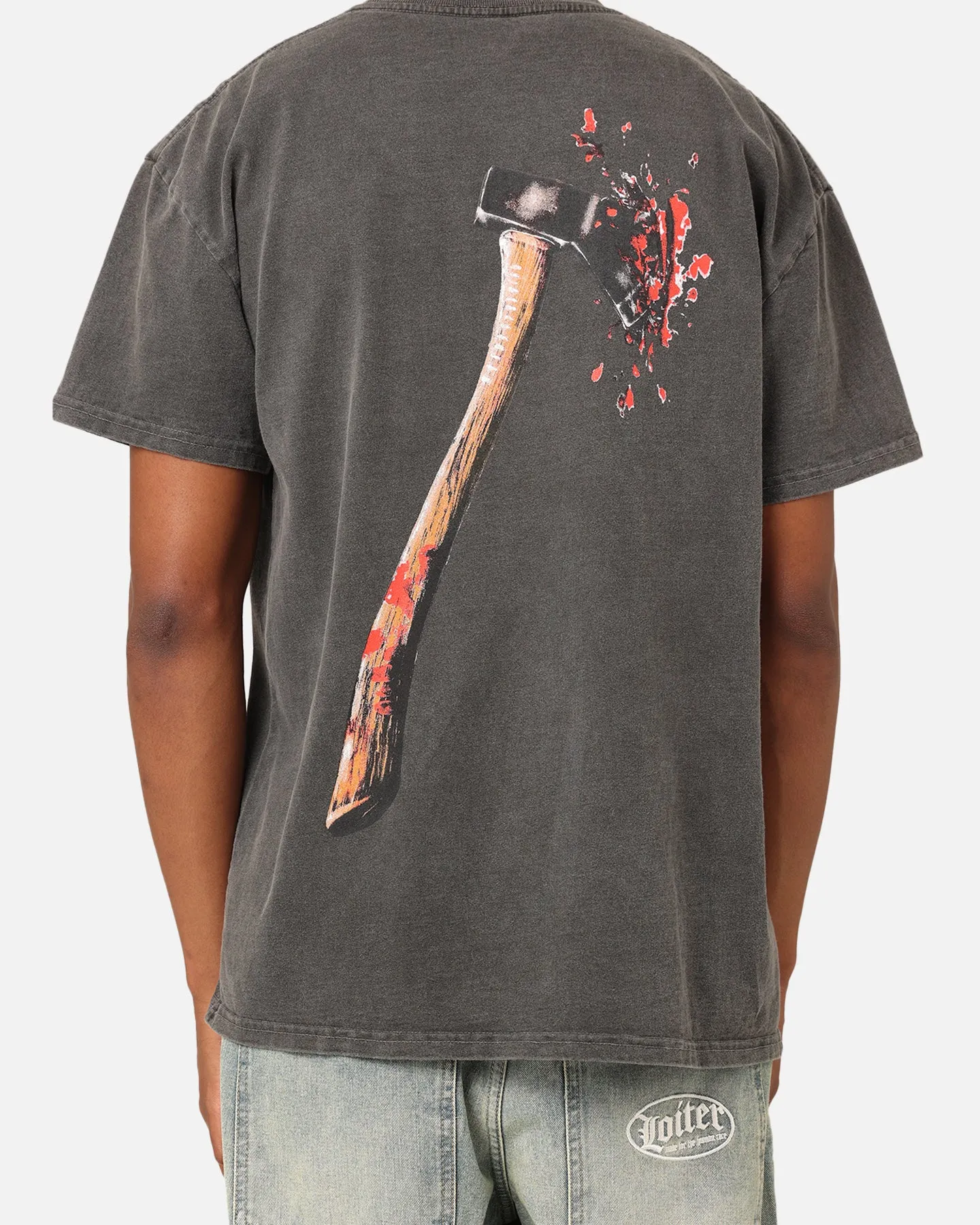 American Thrift X Friday The 13th Vintage T-Shirt Black Wash ReinforcedHems EthicalProduction