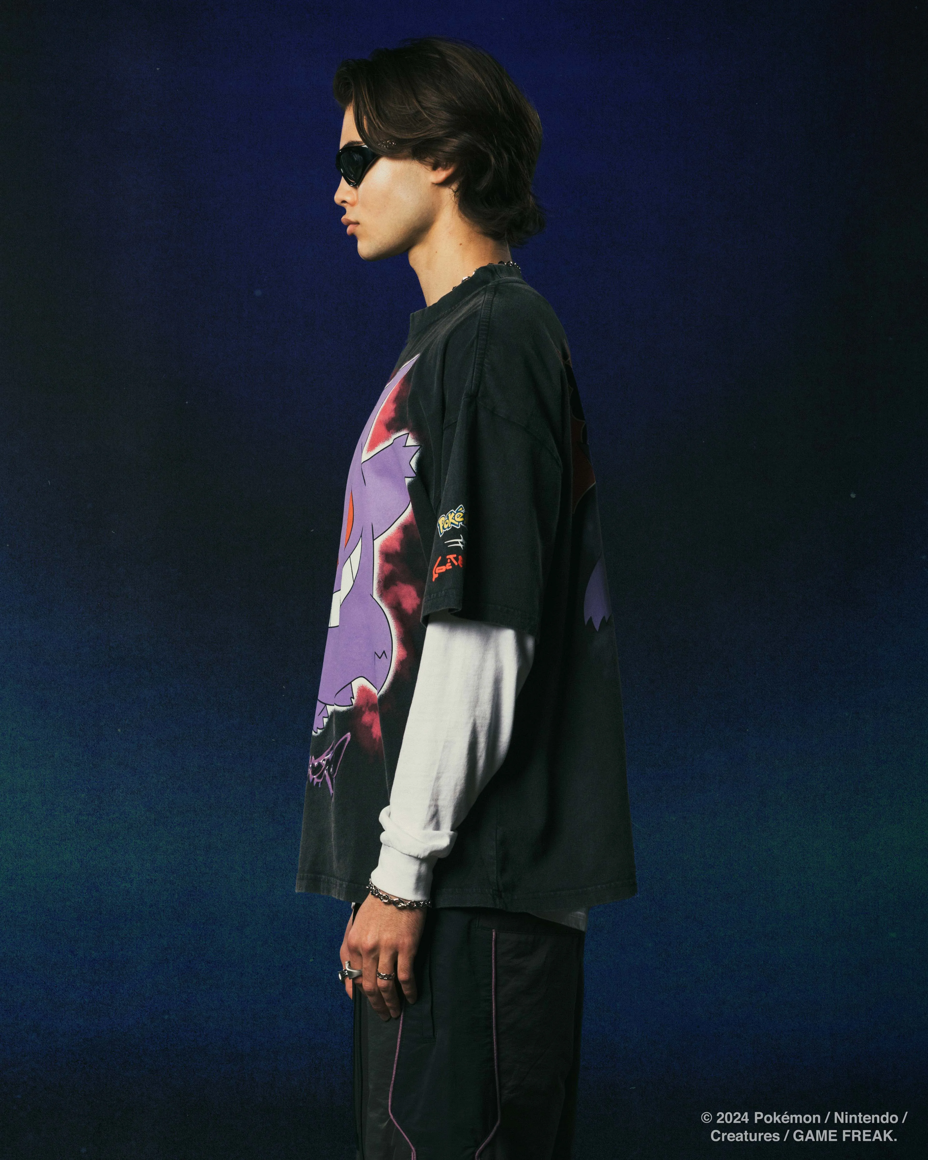 Pok??mon By Loiter Gengar Premium T-Shirt Black Daily Casual