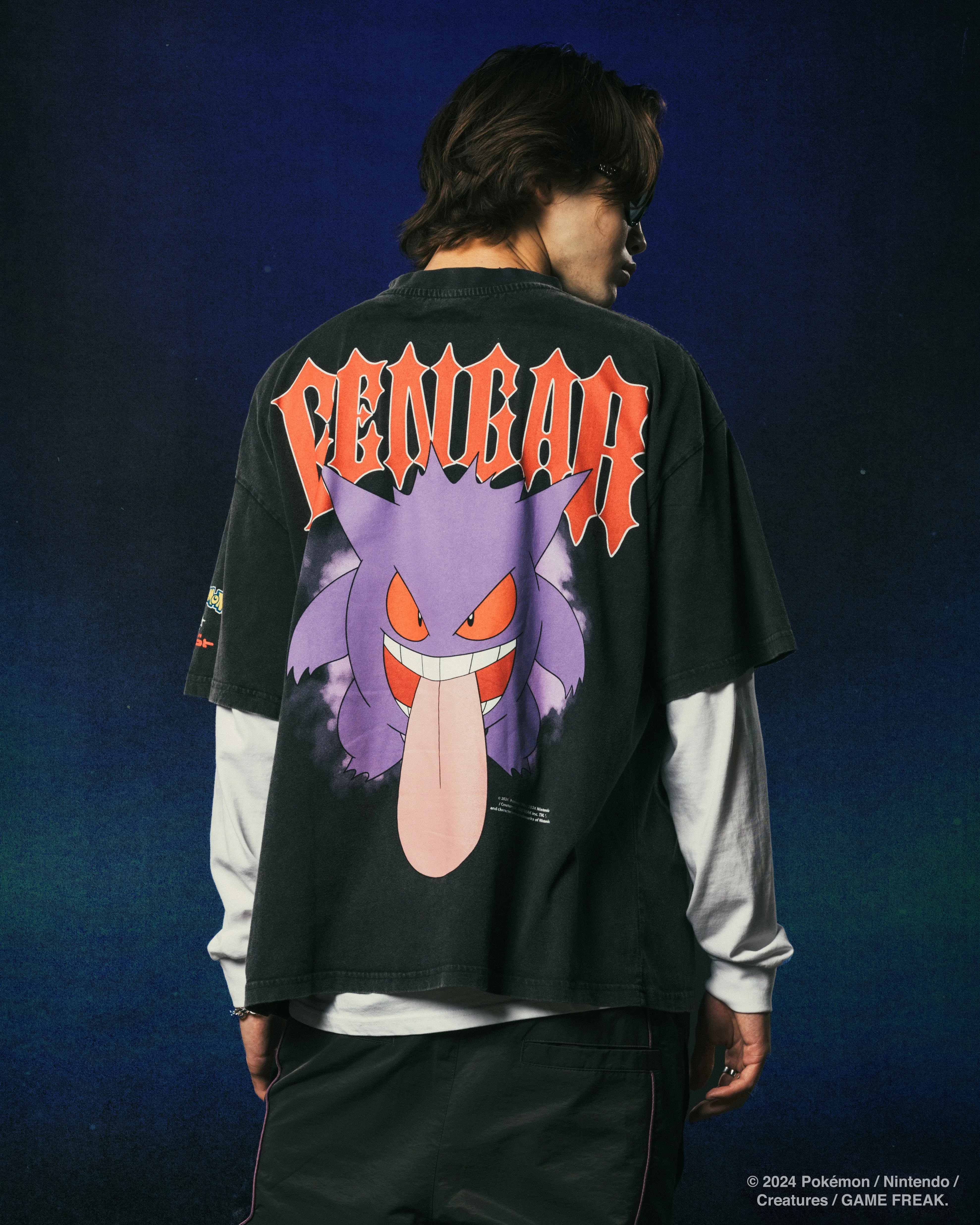 Pok??mon By Loiter Gengar Premium T-Shirt Black AntiPilling