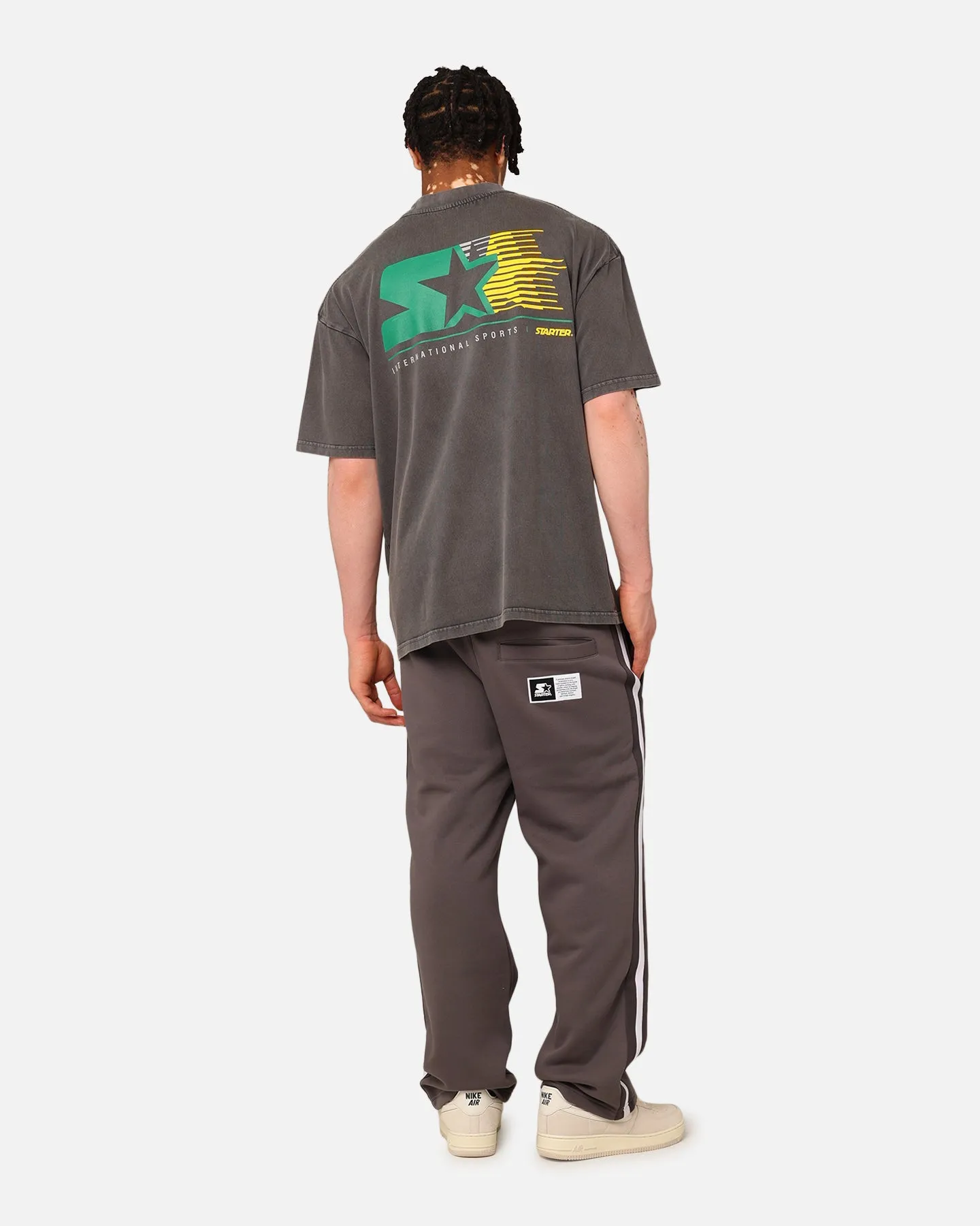Starte International Sport Stars T-Shirt Washed Charcoal Running Speed