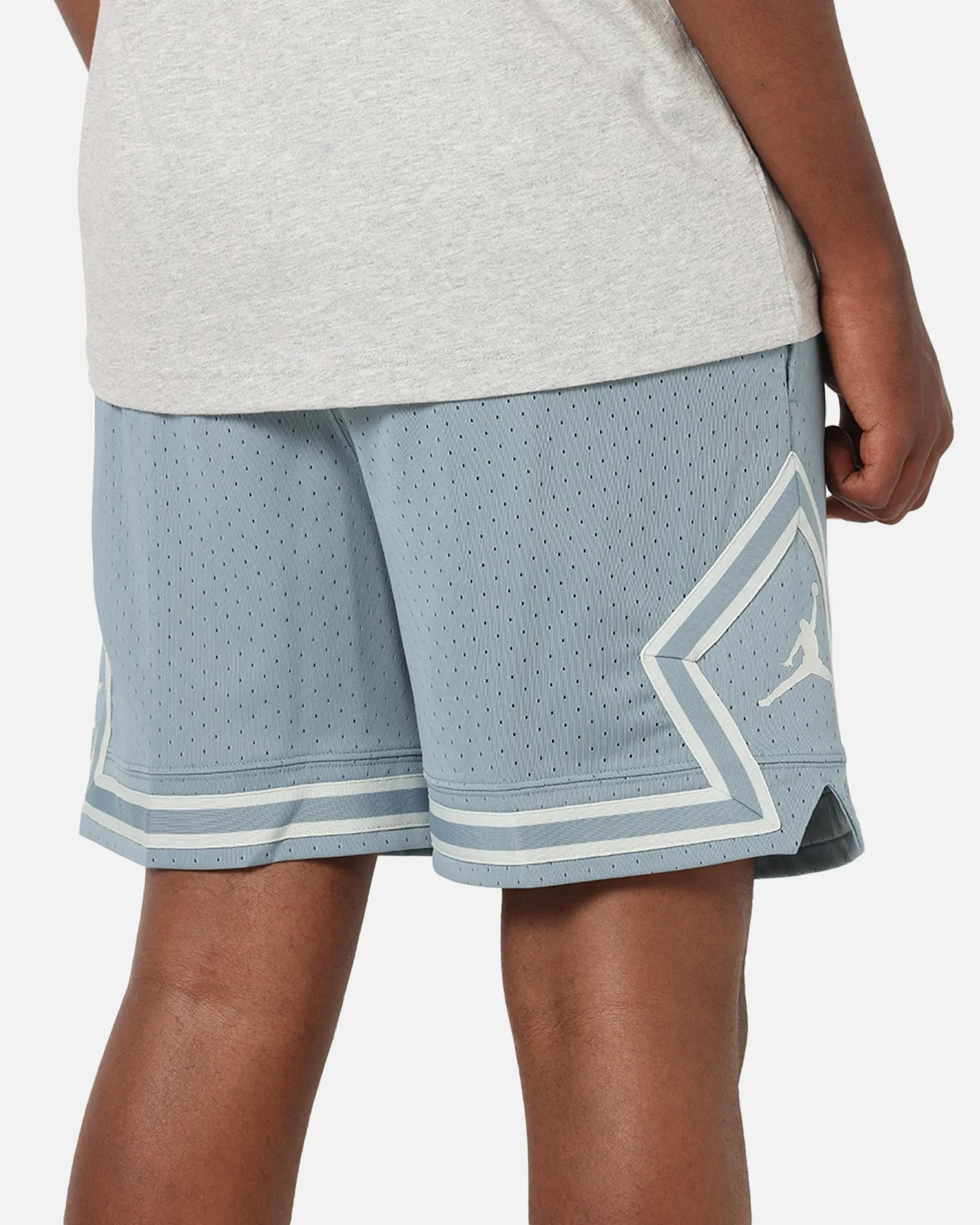fall shorts Quick Access Pockets Jordan Dri-FIT Mesh Diamond Shorts Aviator Grey