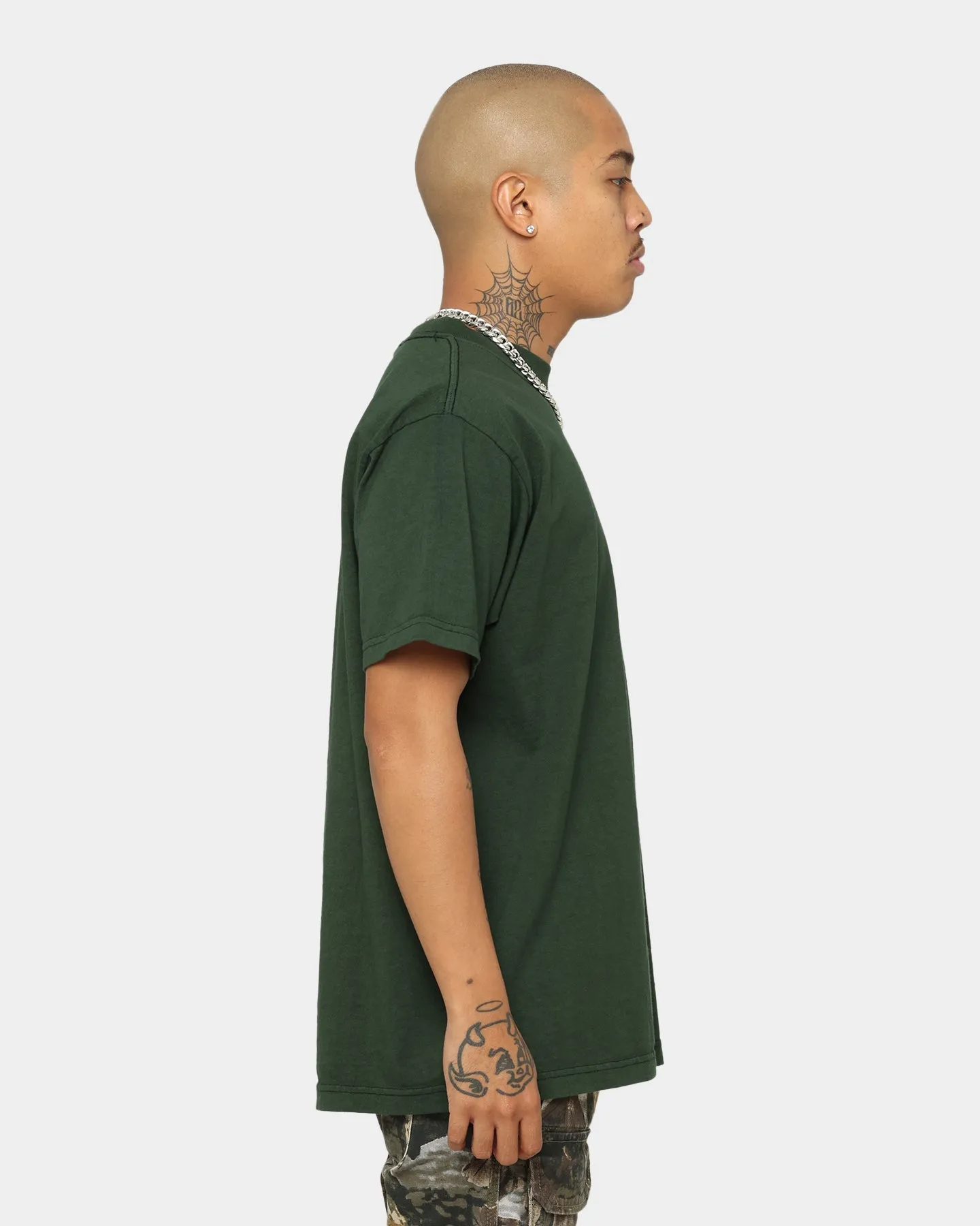Shaka Wear Max Heavyweight Garment Dye T-Shirt Moss Soft Finish