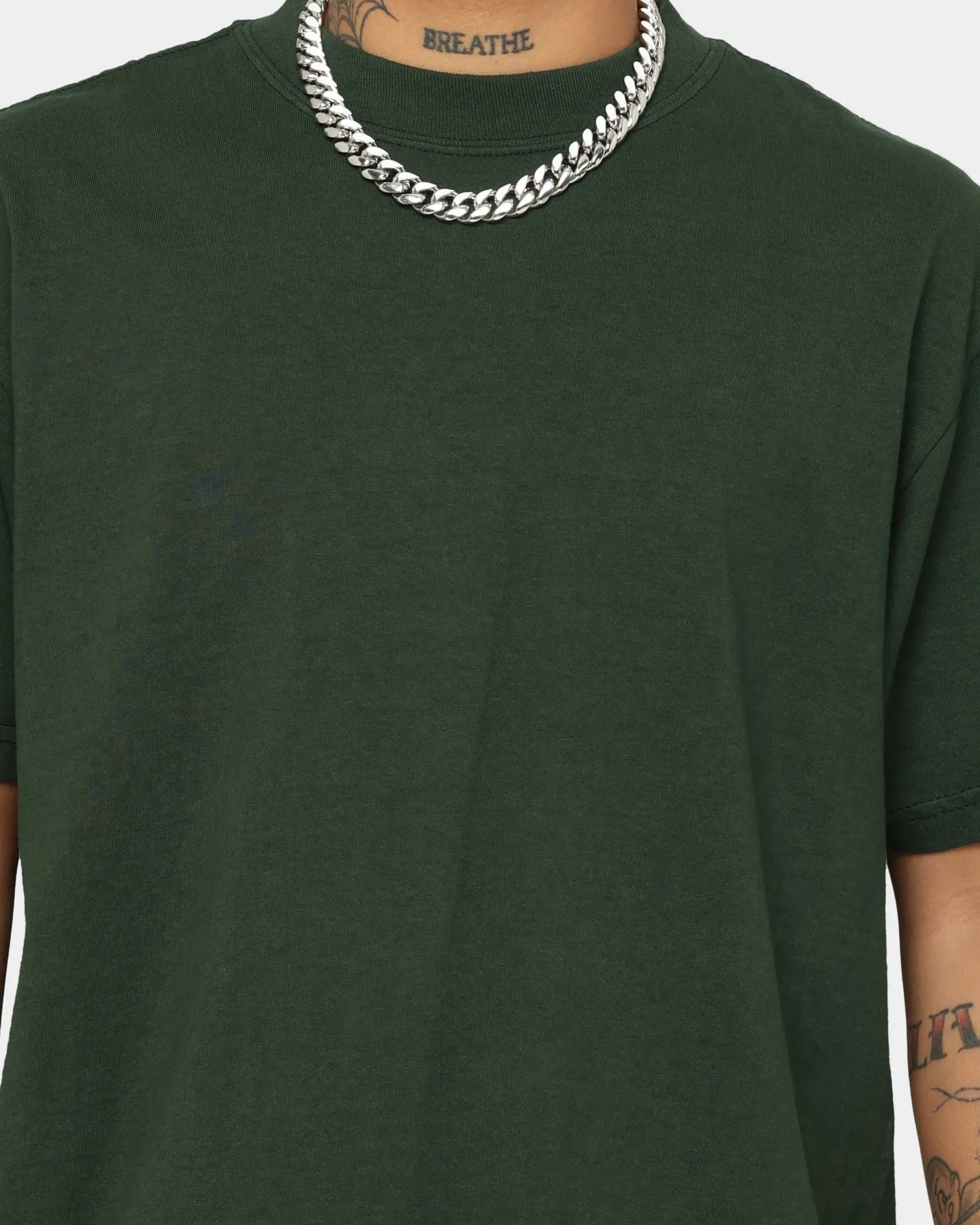 Shaka Wear Max Heavyweight Garment Dye T-Shirt Moss High Density Knit