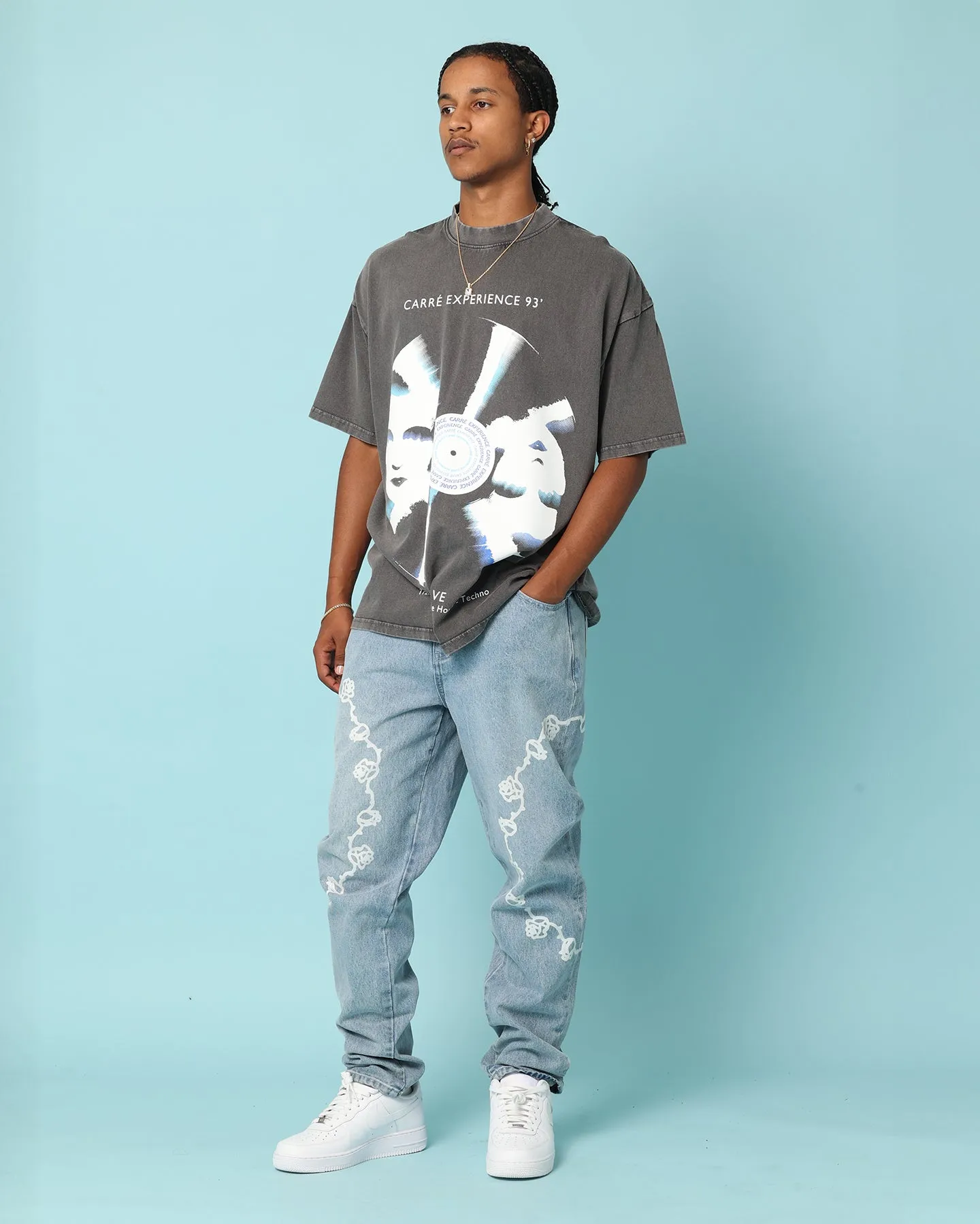 Carr?? Experience '93 T-Shirt Washed Charcoal Trendy Top