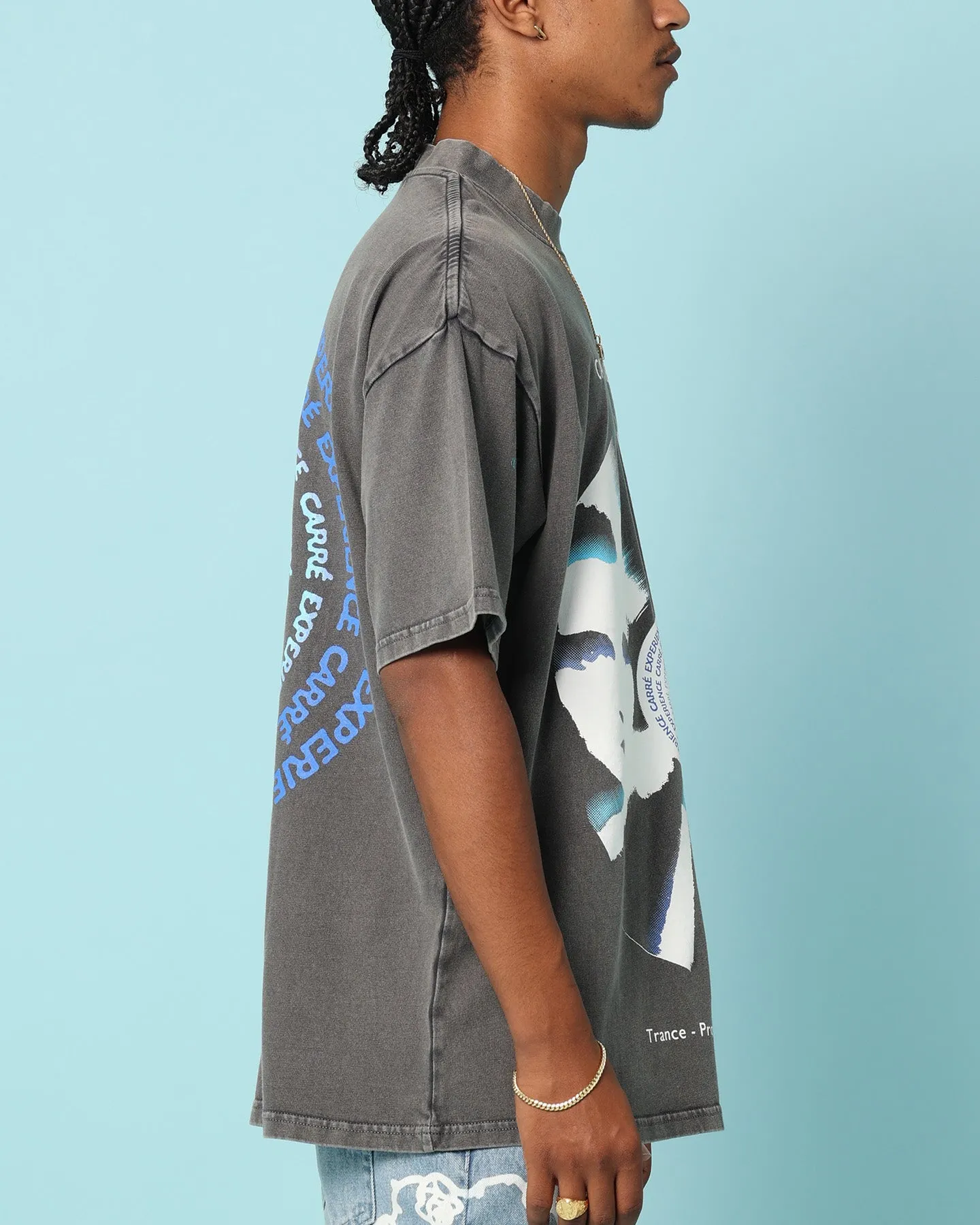 Cozy Vibe Festival wear Carr?? Experience '93 T-Shirt Washed Charcoal