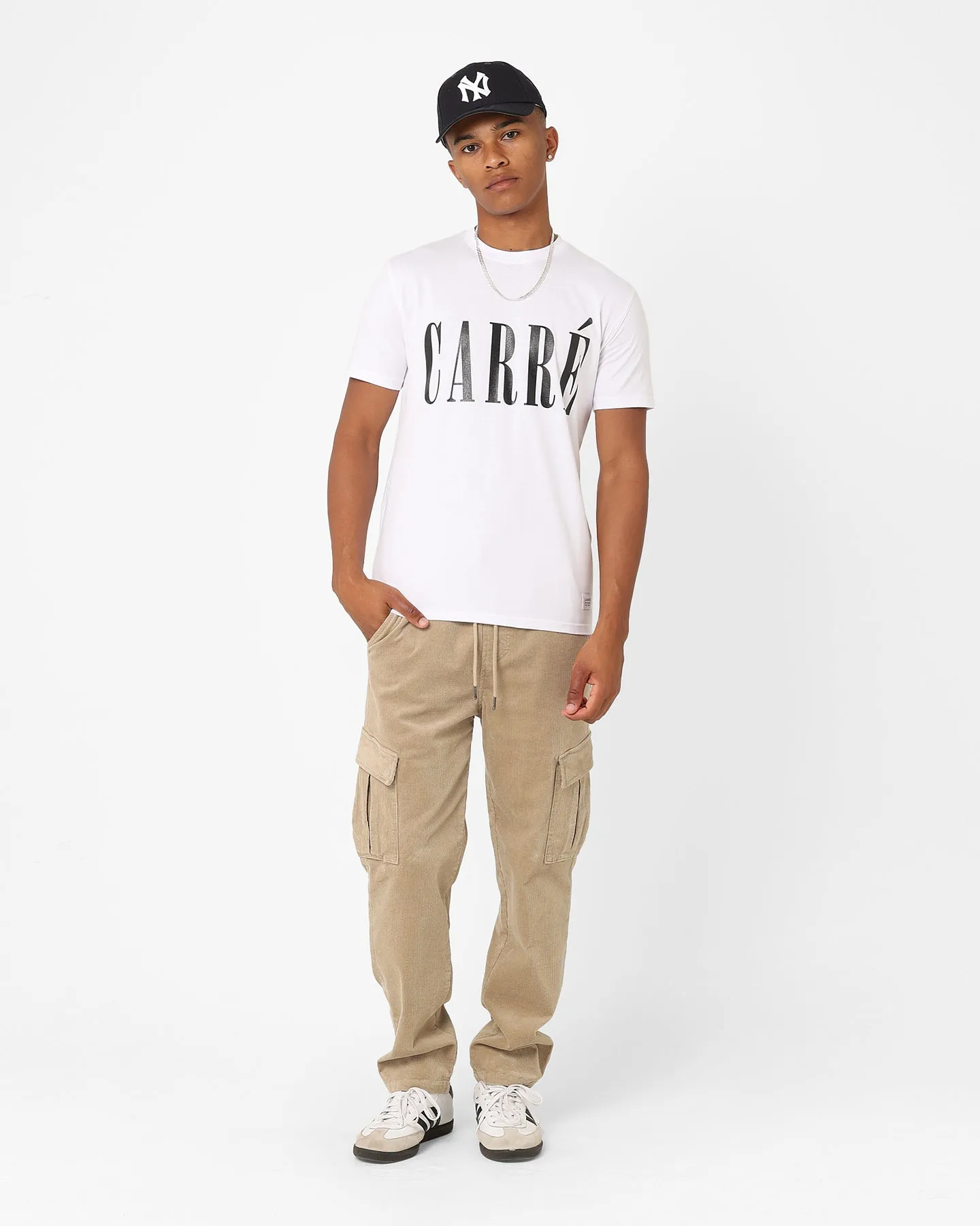 Carre Serif T-Shirt White Urban Casual Look